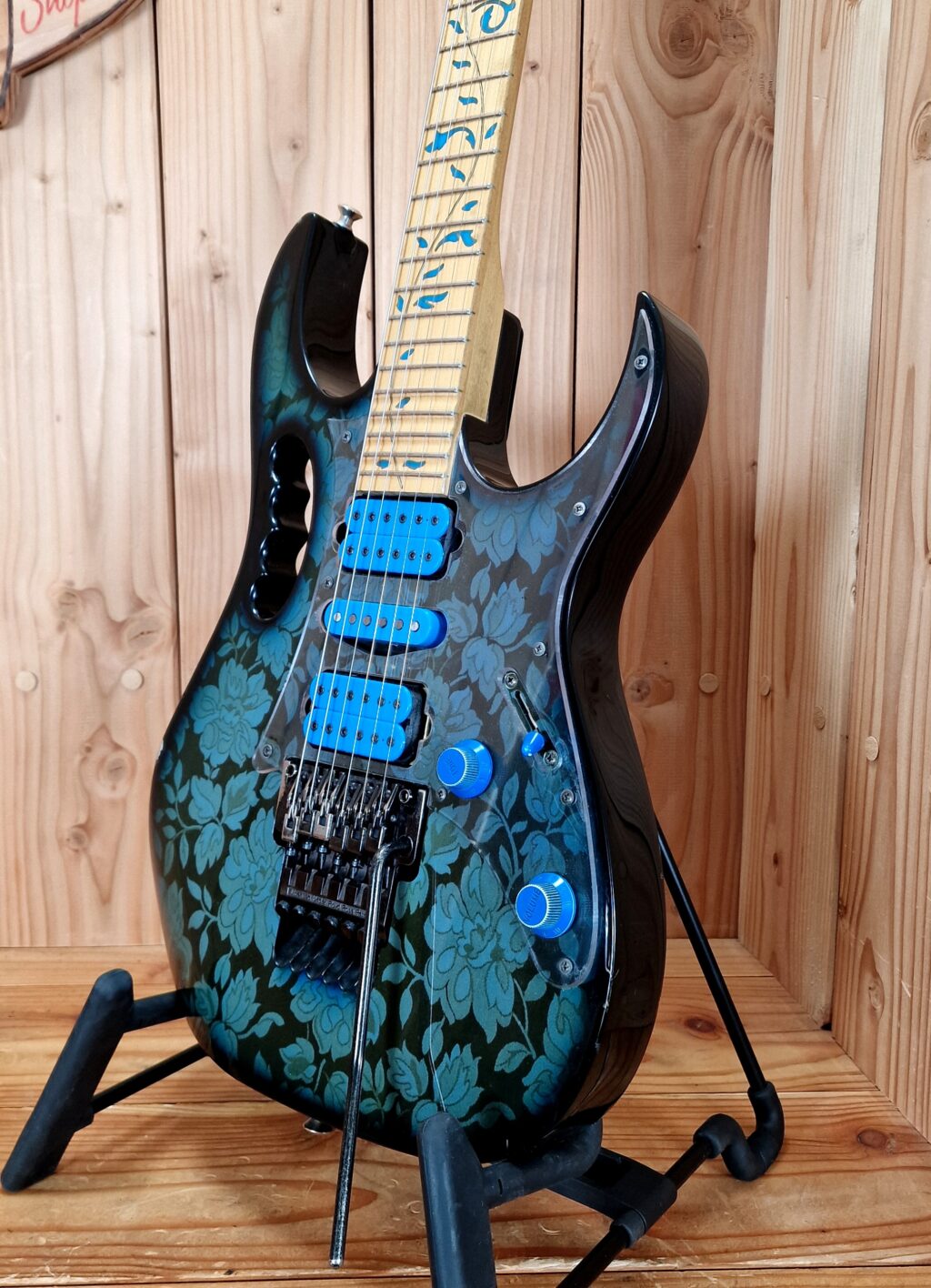 Ibanez JEM 77 BFP  Blue Floral Pattern, Bj.1991 Japan – Bild 4