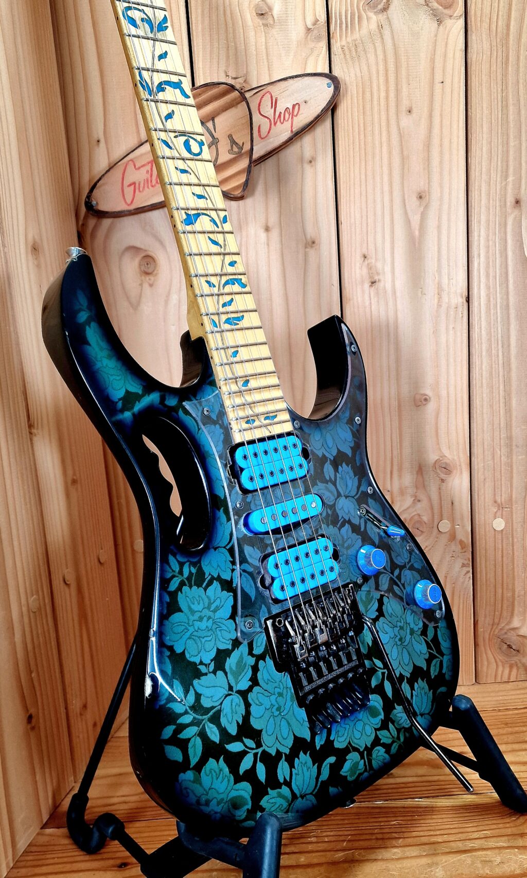 Ibanez JEM 77 BFP  Blue Floral Pattern, Bj.1991 Japan – Bild 5