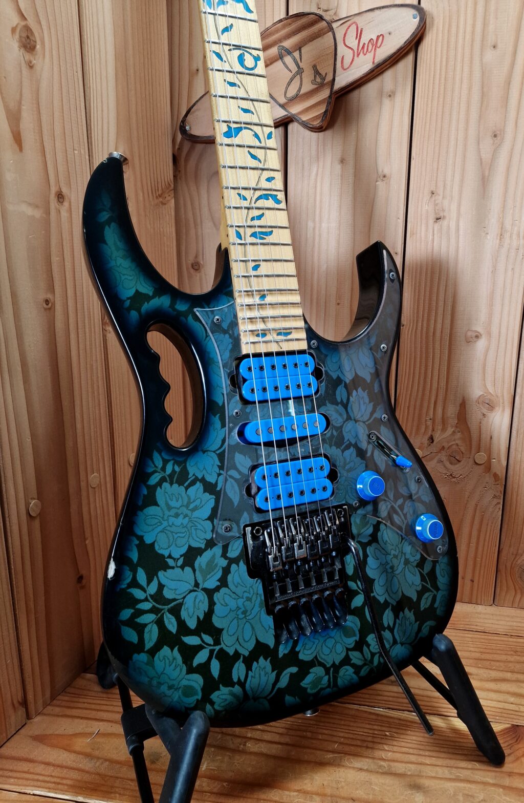 Ibanez JEM 77 BFP  Blue Floral Pattern, Bj.1991 Japan – Bild 6