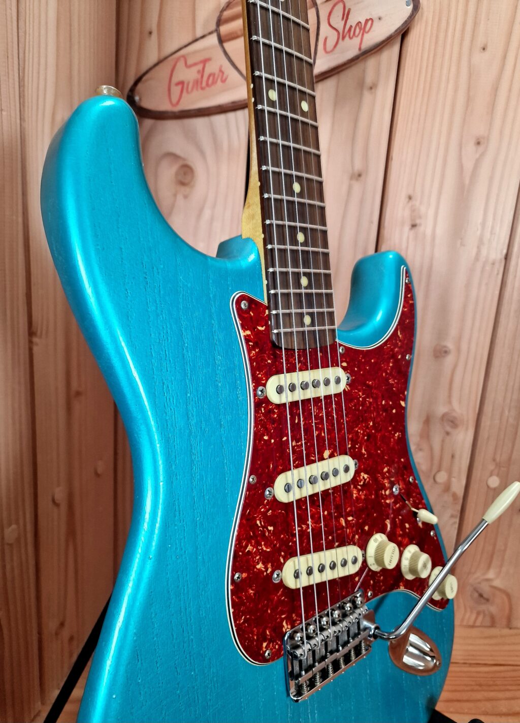 Kauffmann Guitars 63 S-Modell Aged, Teal Green – Bild 9