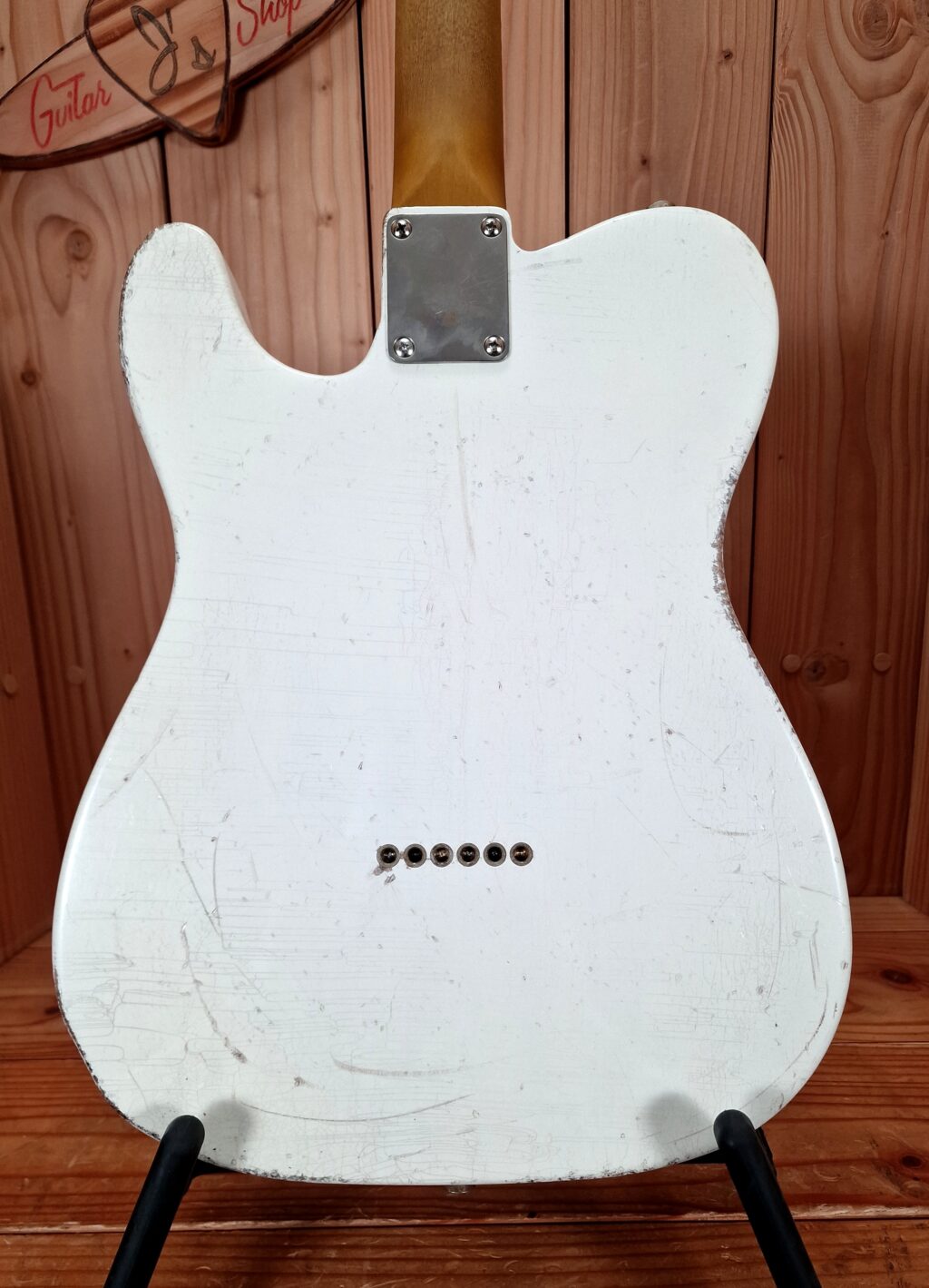 Kauffmann Guitars 63 T-Modell Vintage White, Medium Aged – Bild 14