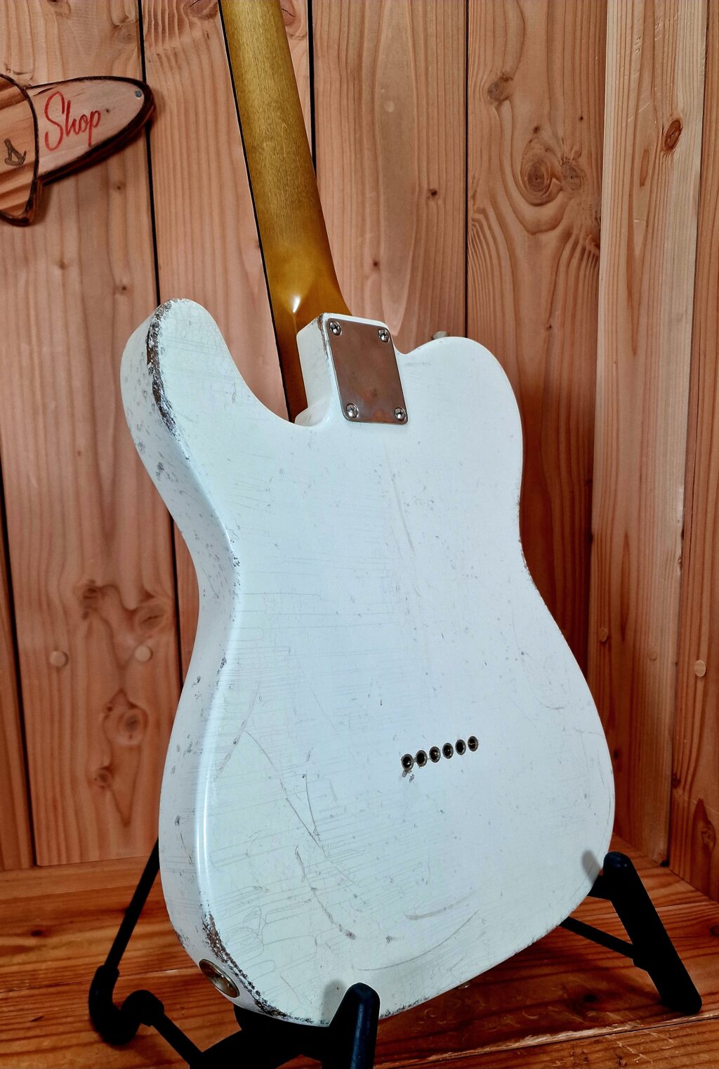 Kauffmann Guitars 63 T-Modell Vintage White, Medium Aged – Bild 17