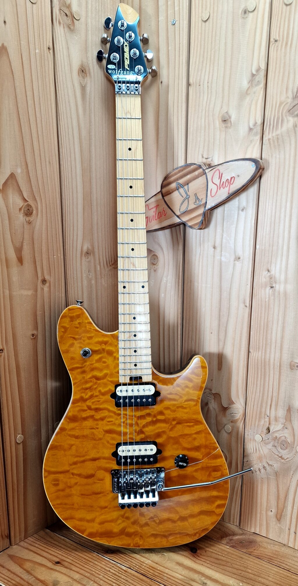 Peavey Wolfgang Special Amber Quilt Maple Top Bj.2003 – Bild 2