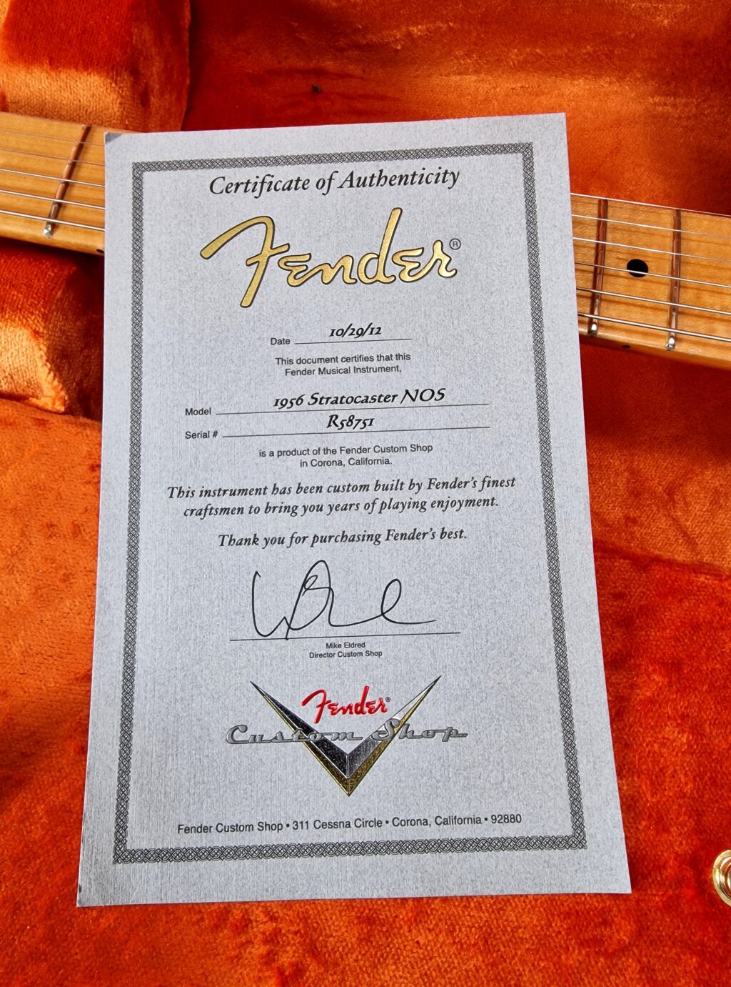 Fender Custom Shop 1956 Stratocaster NOS, Candy Apple Red, Bj.2012 – Bild 5