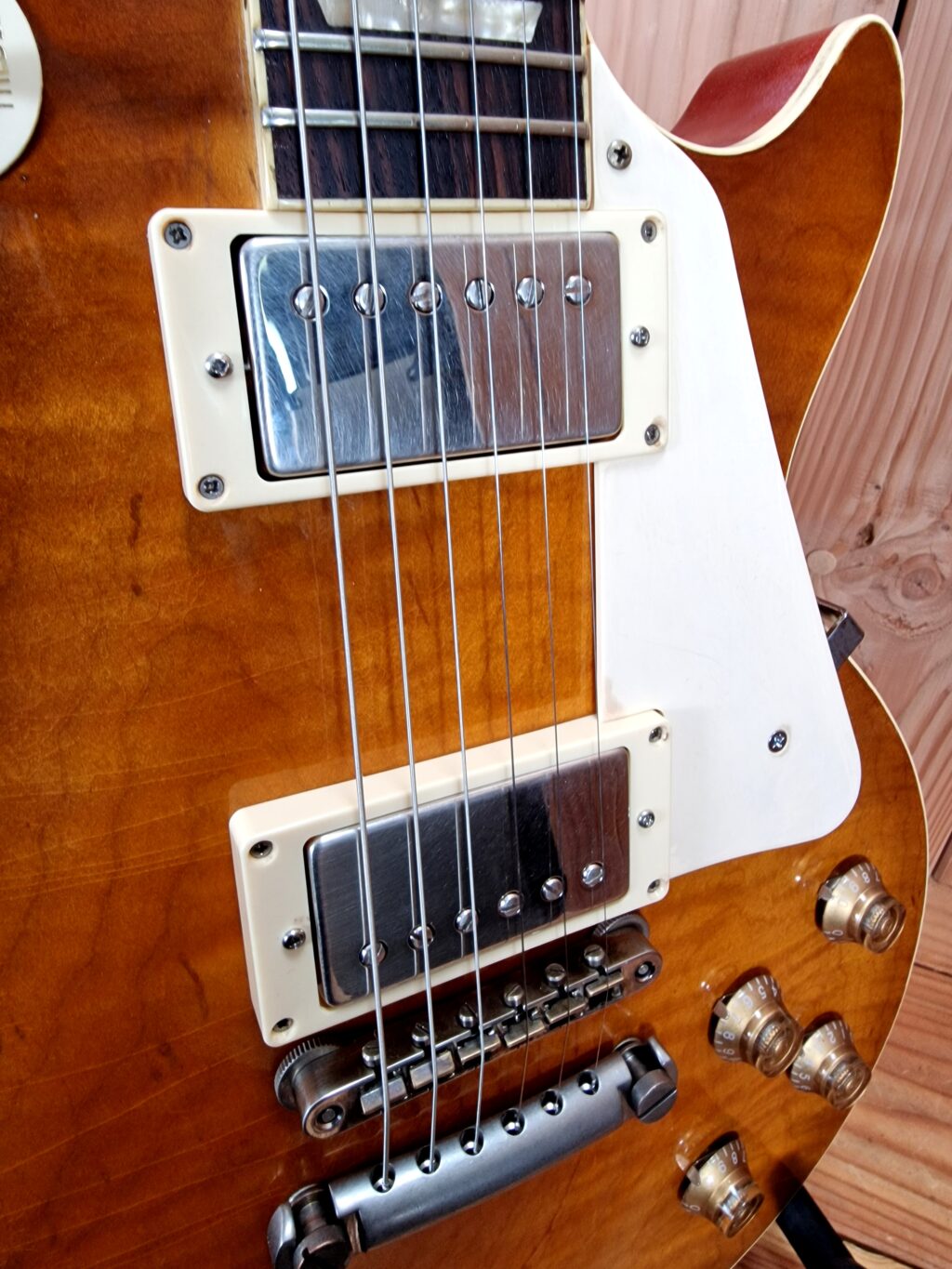 Kauffmann Guitars 59 SC Flamed Maple Top, Ice Tea Burst, light aged – Bild 17