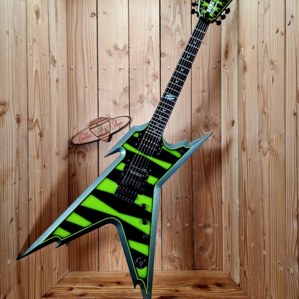 Dean Dimebag, Dime Razorback, Slime Green Bumblebee, mit Koffer, Bj. 2006