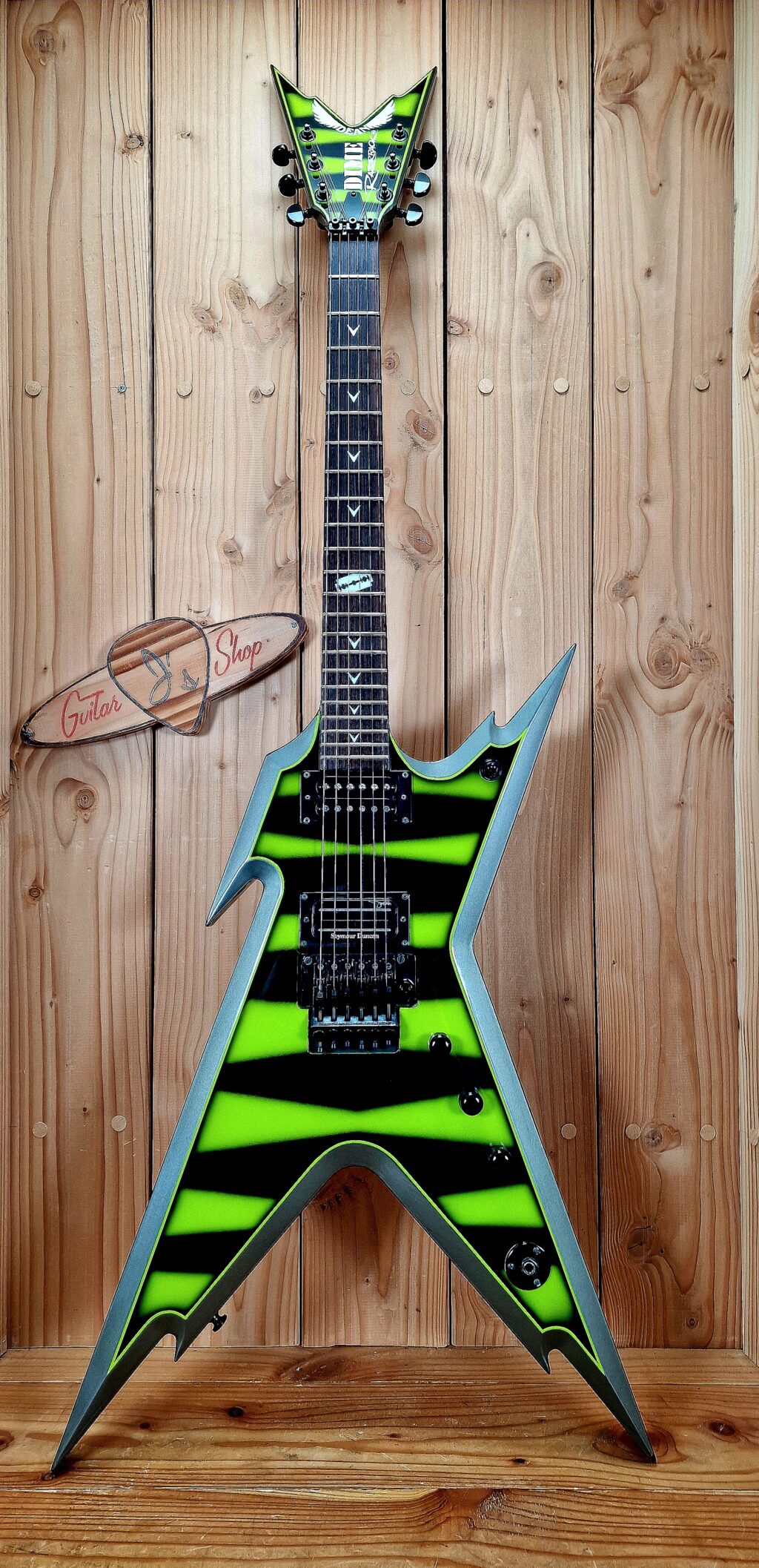 Dean Dimebag, Dime Razorback, Slime Green Bumblebee, mit Koffer, Bj. 2006 – Bild 7