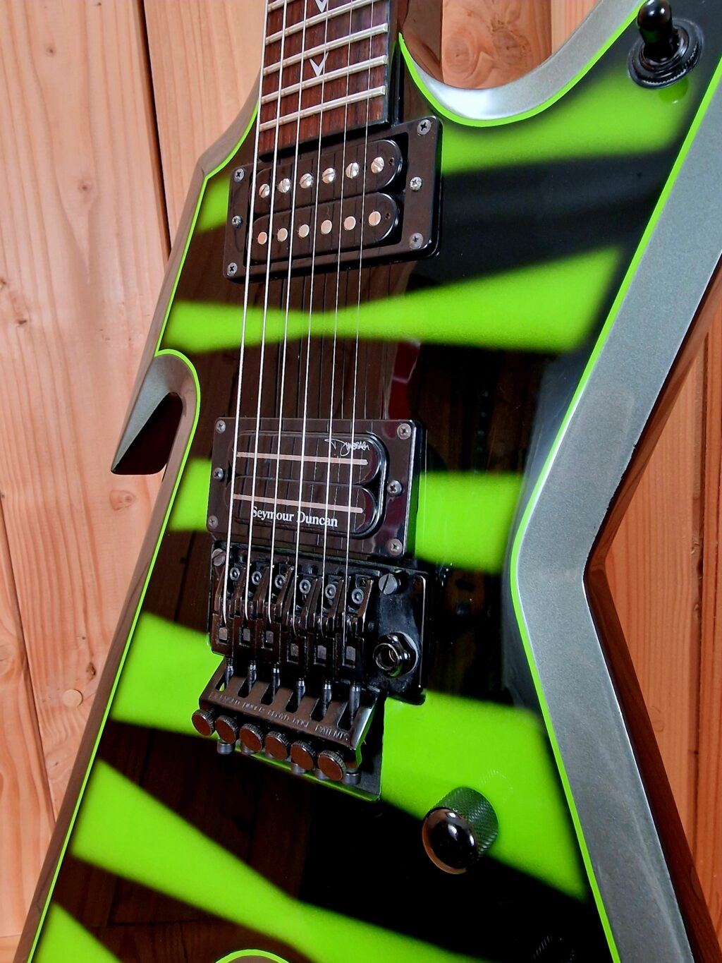 Dean Dimebag, Dime Razorback, Slime Green Bumblebee, mit Koffer, Bj. 2006 – Bild 11