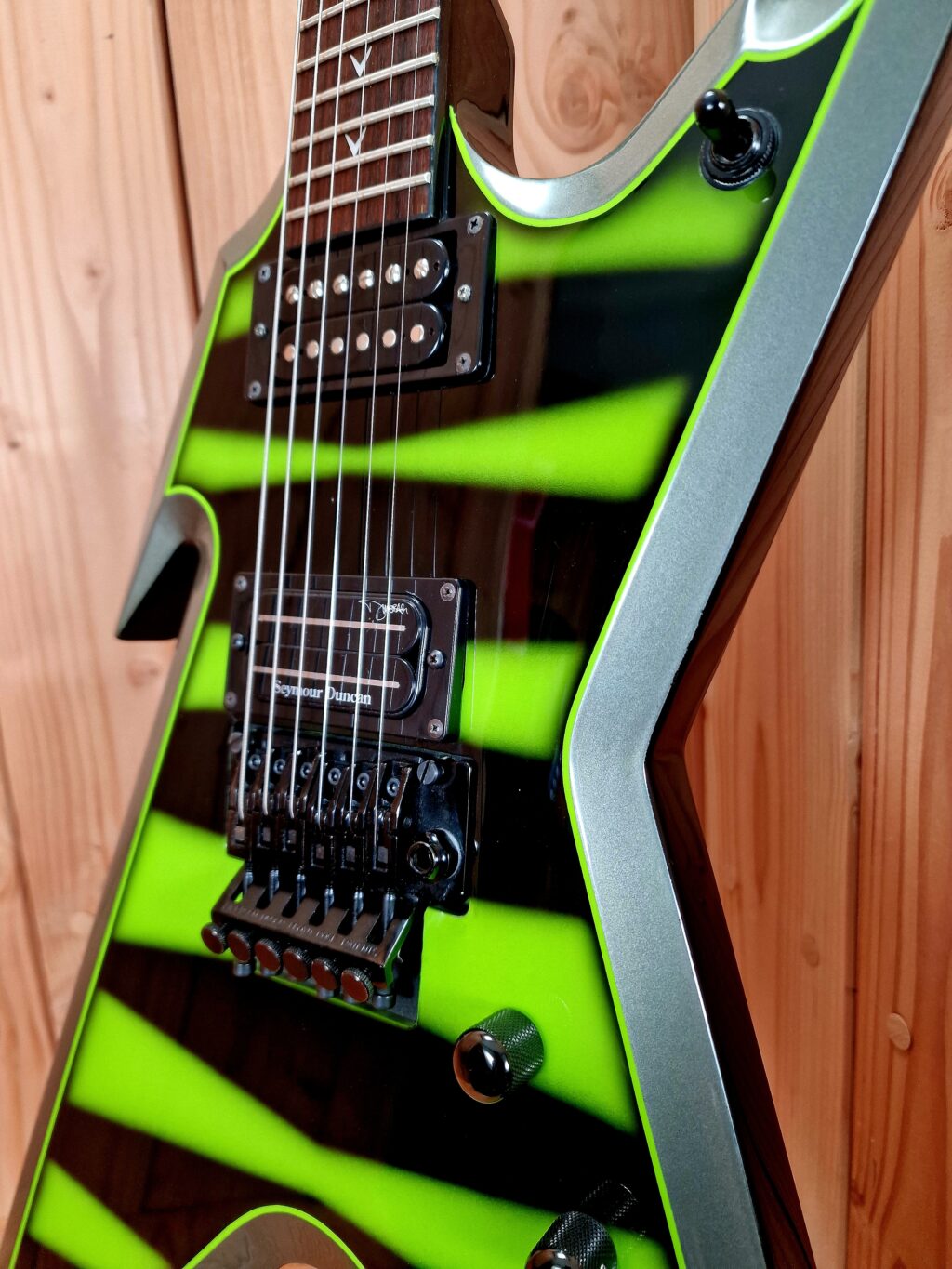 Dean Dimebag, Dime Razorback, Slime Green Bumblebee, mit Koffer, Bj. 2006 – Bild 12