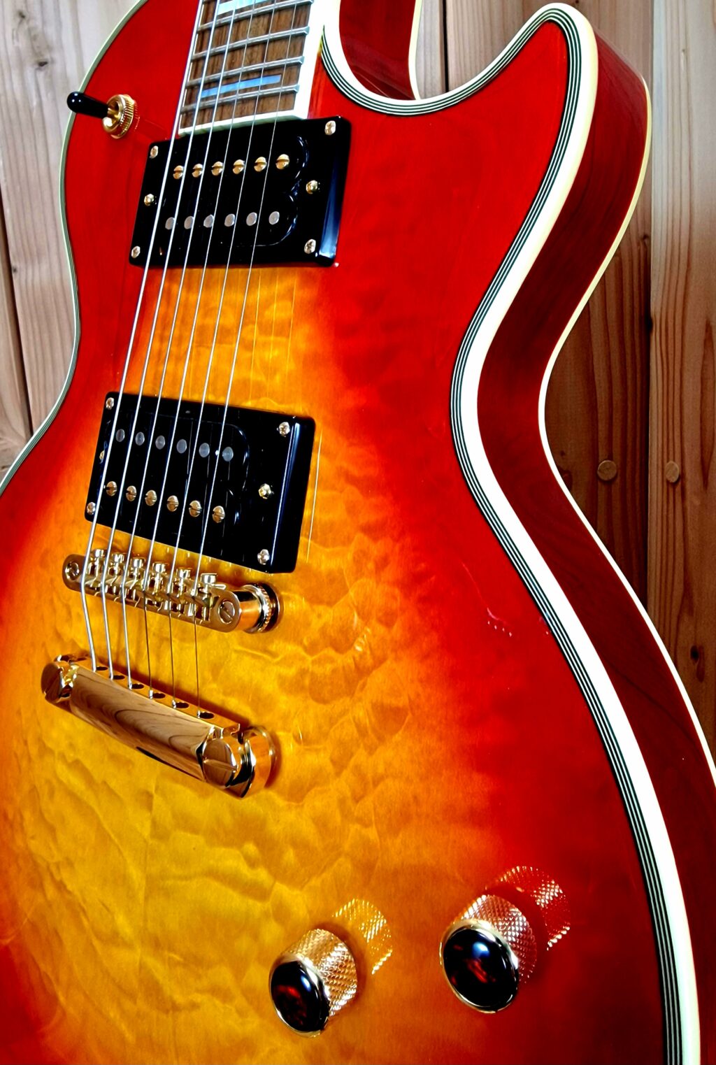 Epiphone Prophecy Les Paul Custom Plus GX HCS, Bj. 2018 mit Koffer – Bild 7