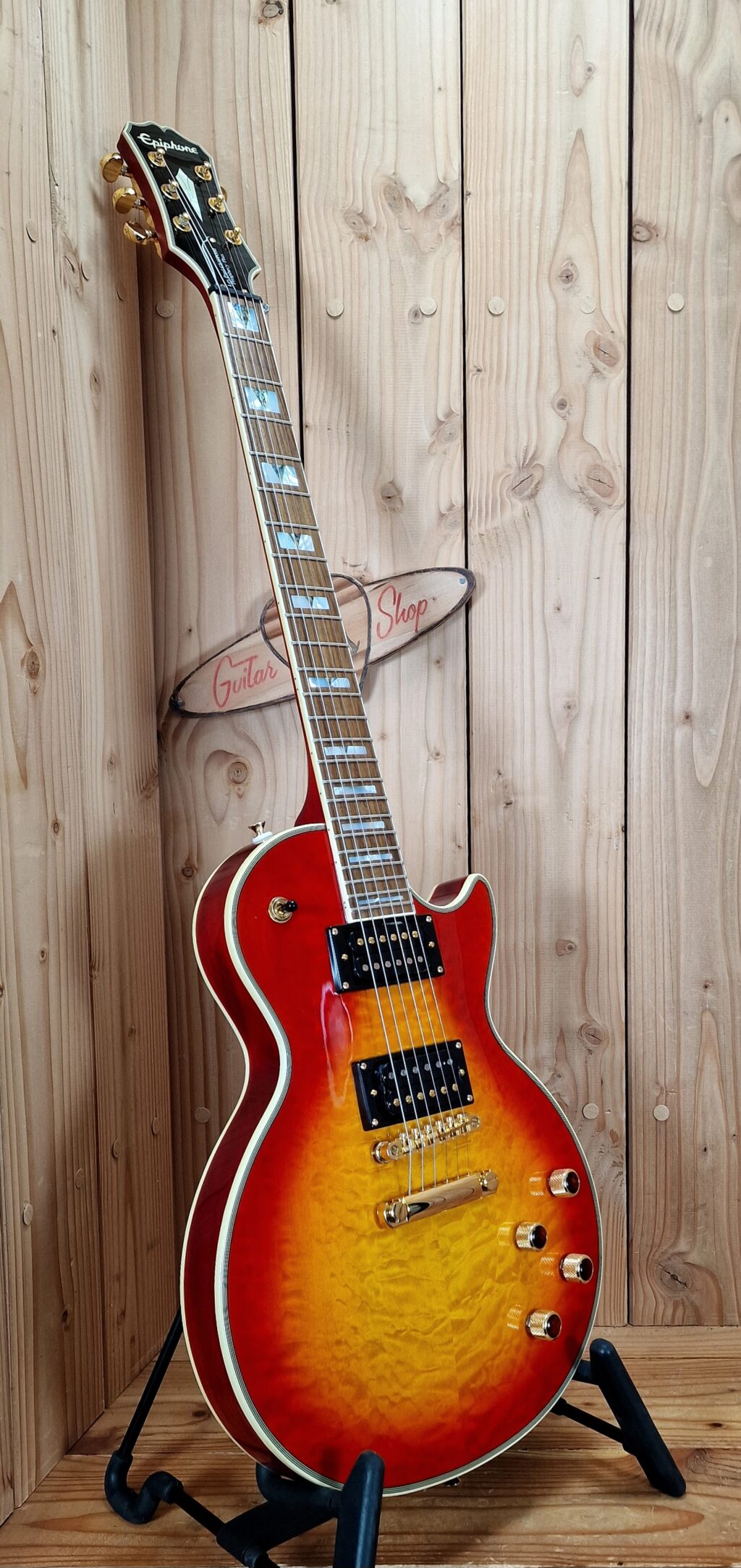 Epiphone Prophecy Les Paul Custom Plus GX HCS, Bj. 2018 mit Koffer – Bild 8