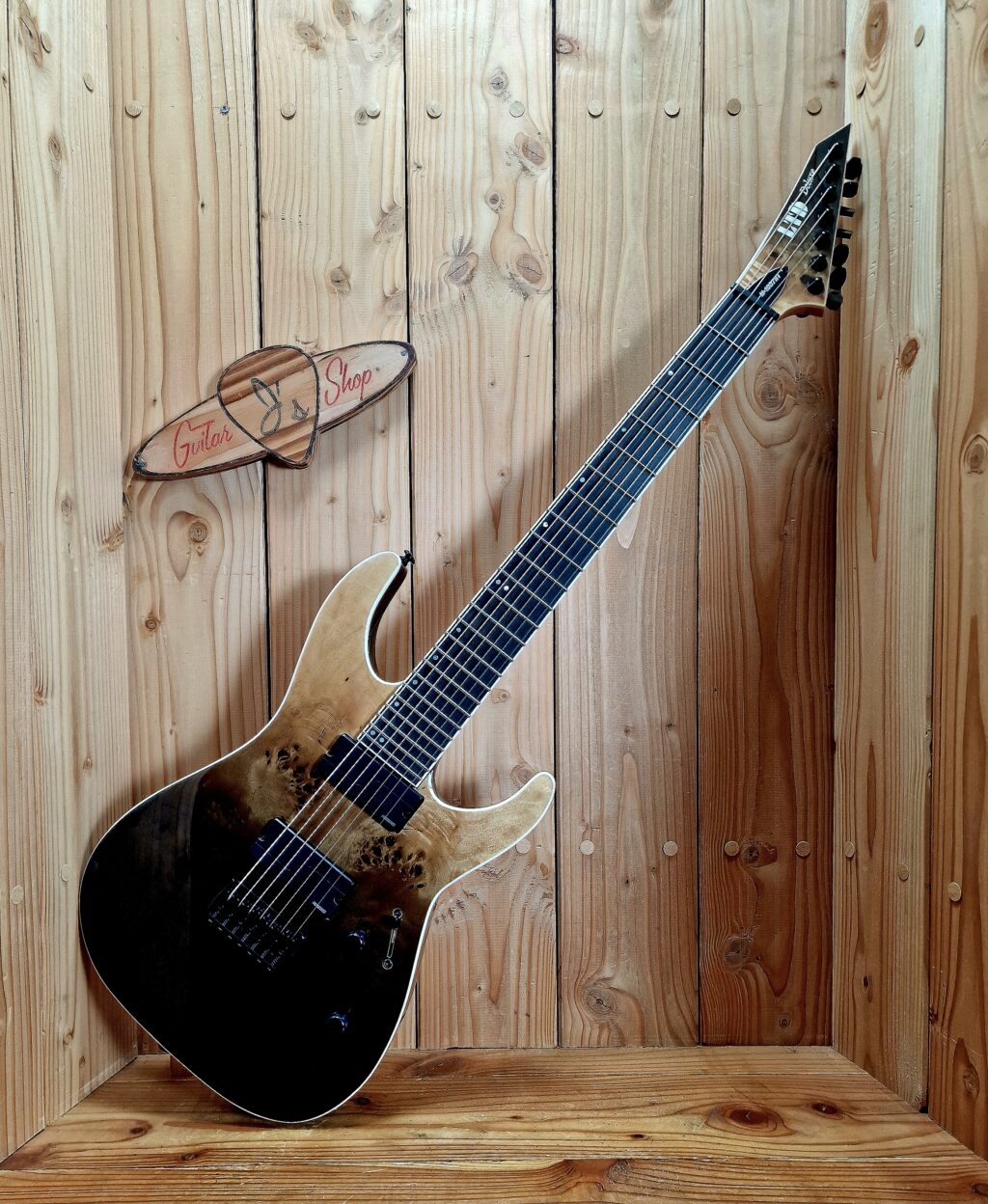 ESP LTD M-1007HT Black Fade, 7-saitige Metalgitarre