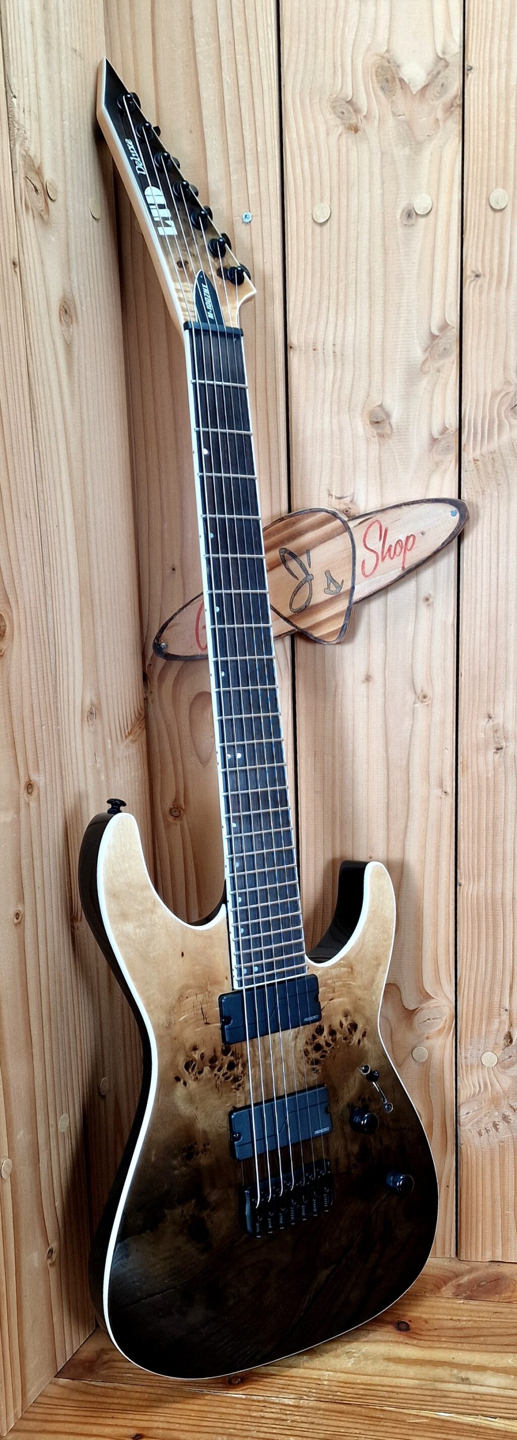 ESP LTD M-1007HT Black Fade, 7-saitige Metalgitarre – Bild 2