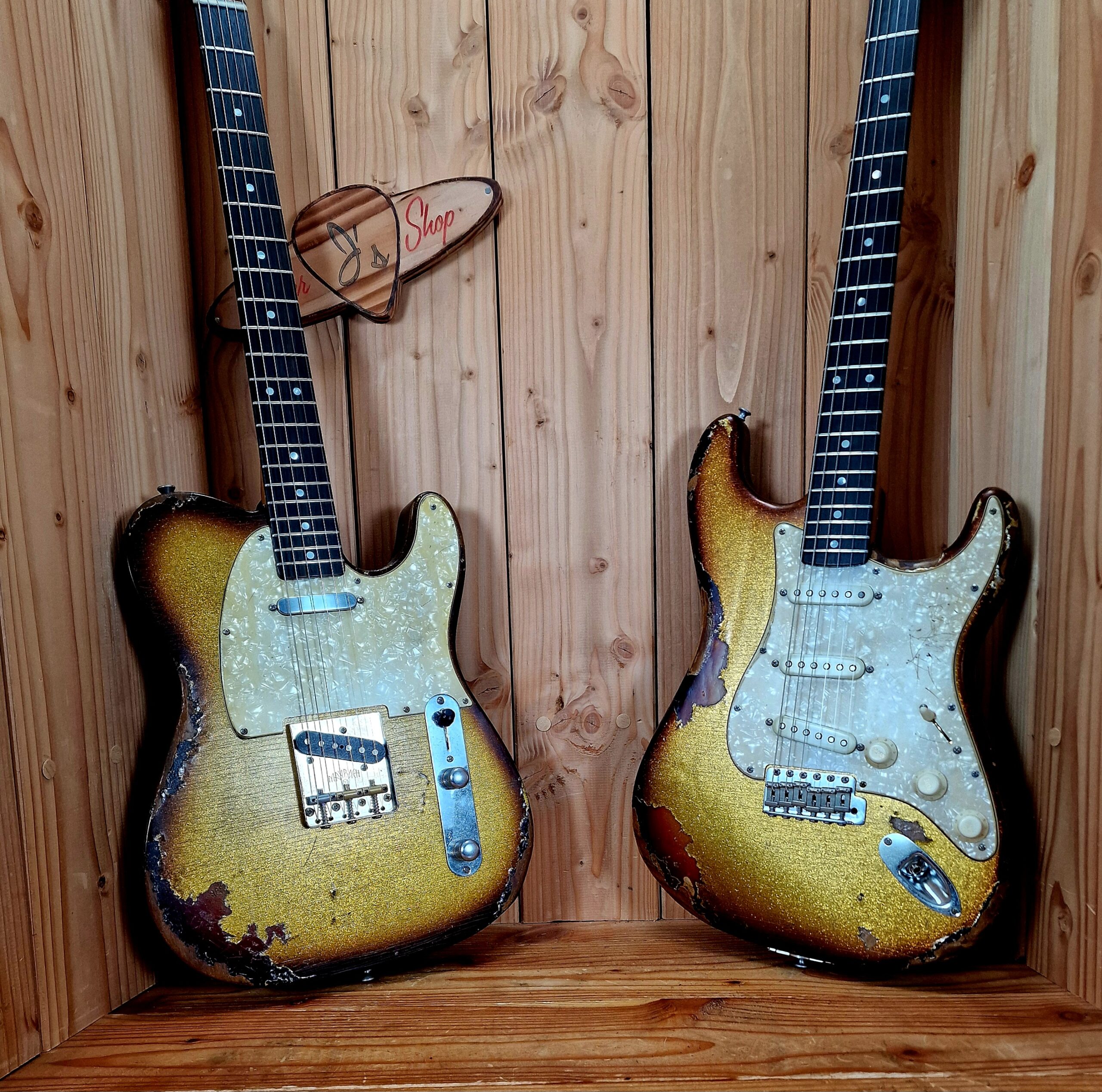 Maybach Stradovari Masterbuilt Gold Sparkle over Sunburst, inkl. Plek Service – Bild 30