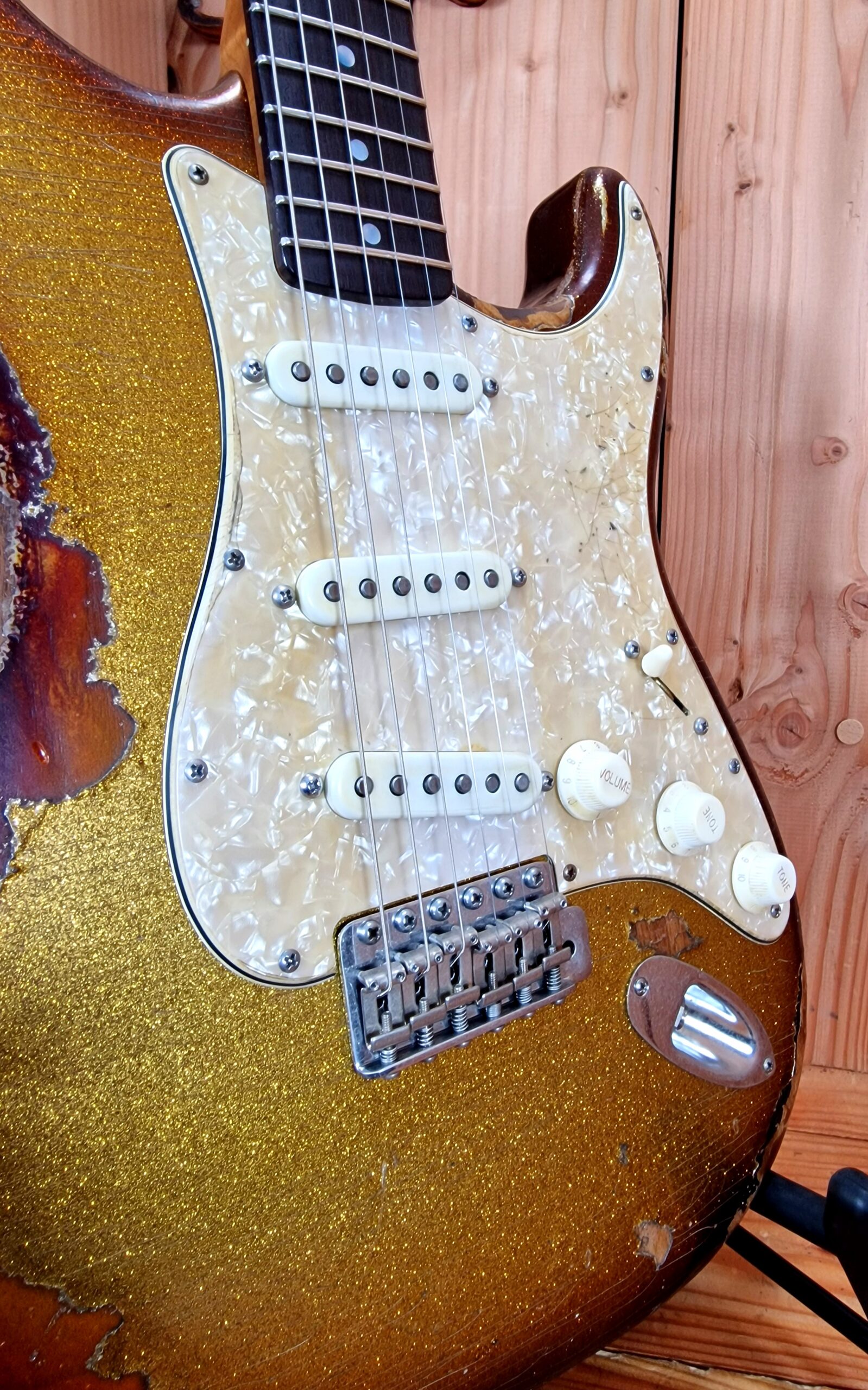 Maybach Stradovari Masterbuilt Gold Sparkle over Sunburst, inkl. Plek Service – Bild 16