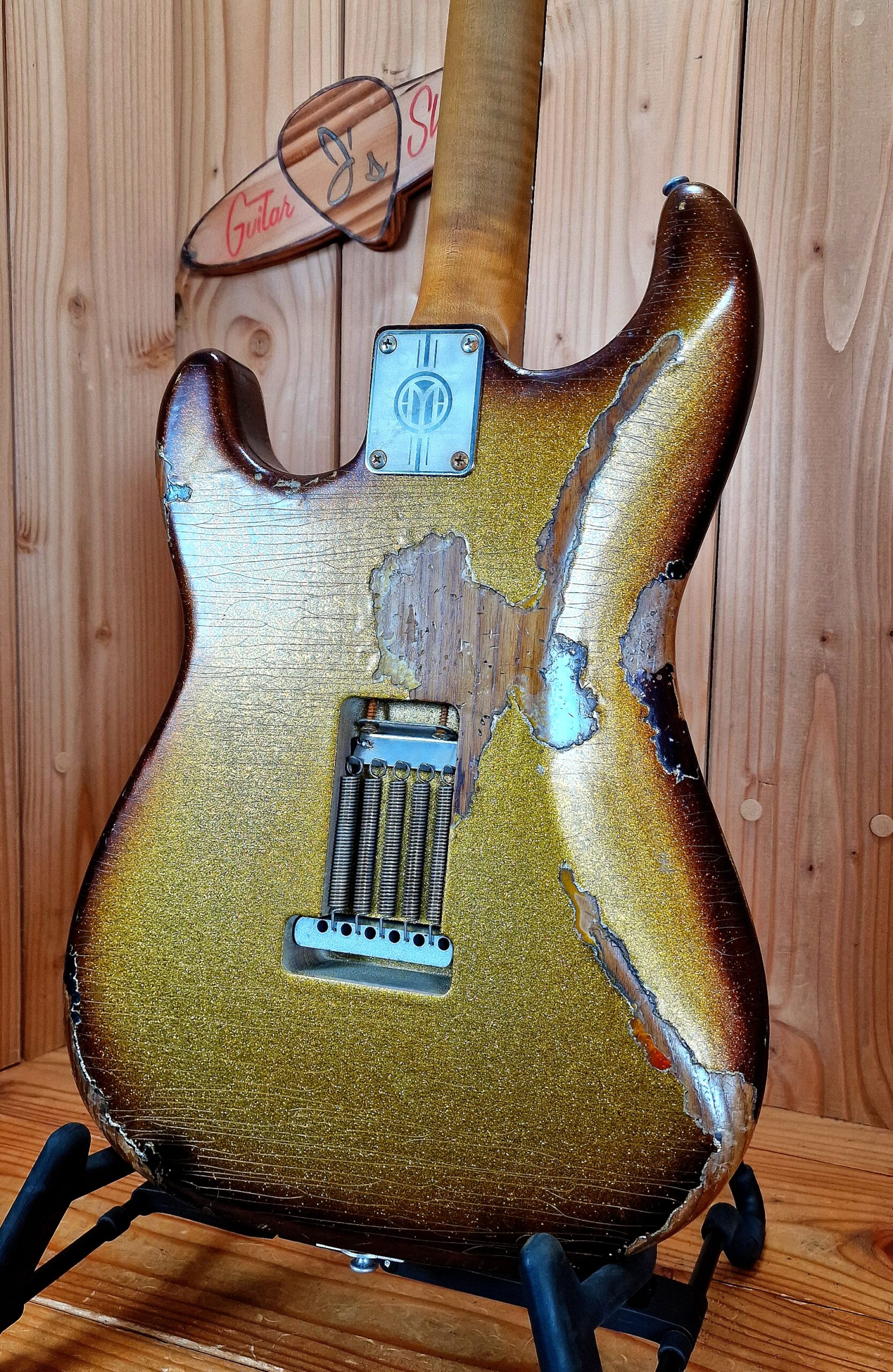 Maybach Stradovari Masterbuilt Gold Sparkle over Sunburst, inkl. Plek Service – Bild 26