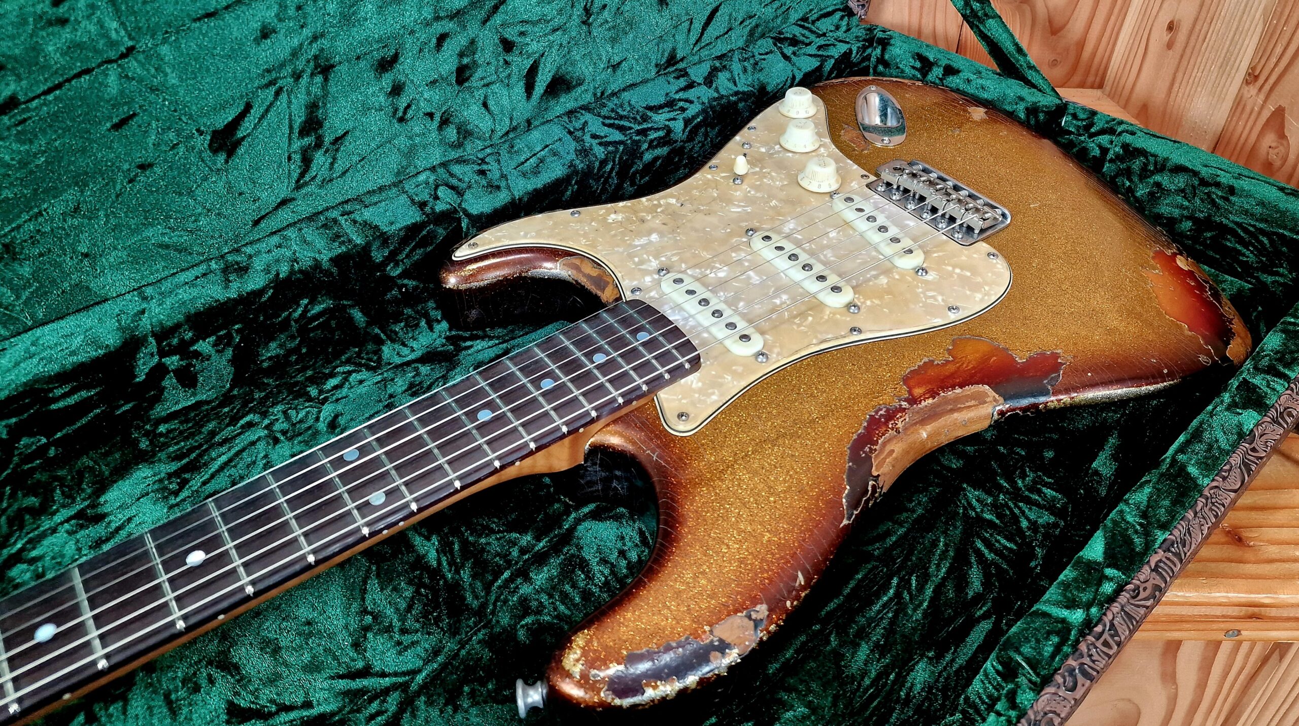 Maybach Stradovari Masterbuilt Gold Sparkle over Sunburst, inkl. Plek Service – Bild 28