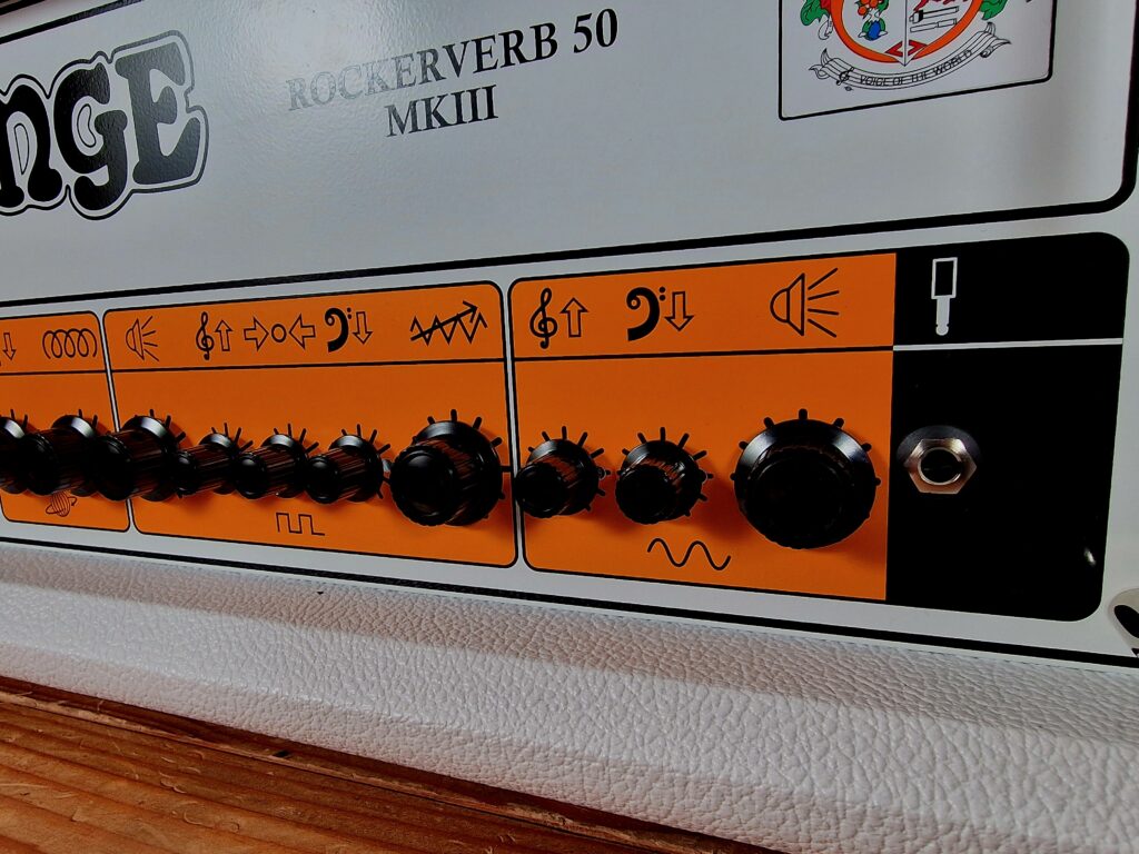 Orange Rockerverb RK50H WH MKIII, Ltd Edition White Tolex – Bild 3