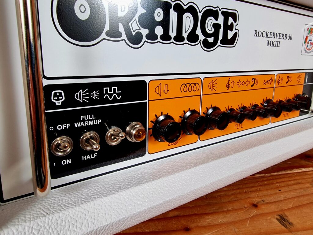 Orange Rockerverb RK50H WH MKIII, Ltd Edition White Tolex – Bild 4