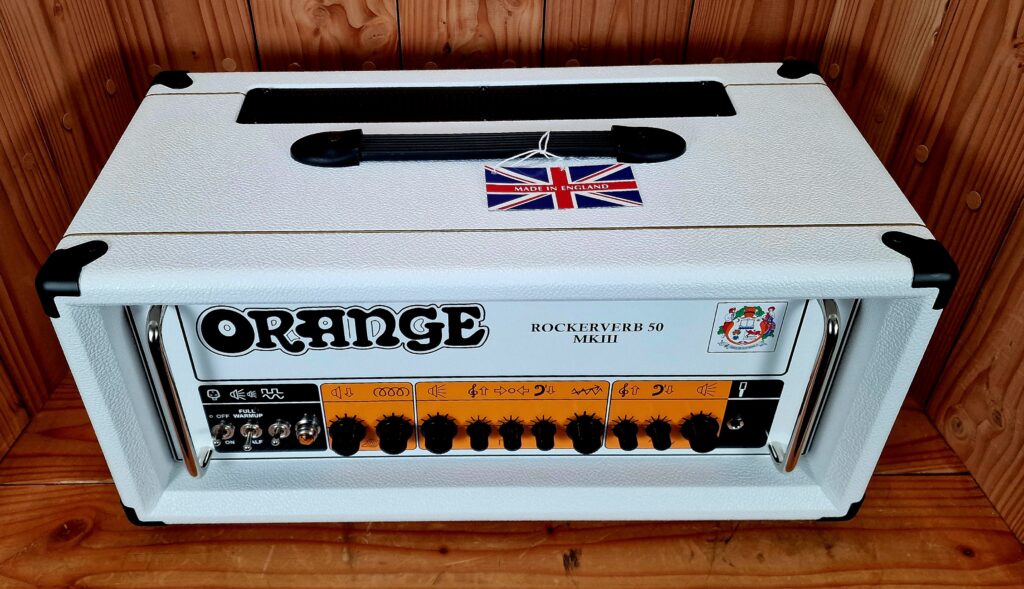 Orange Rockerverb RK50H WH MKIII, Ltd Edition White Tolex – Bild 5