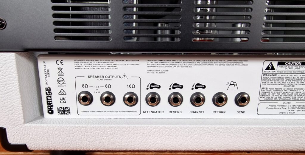 Orange Rockerverb RK50H WH MKIII, Ltd Edition White Tolex – Bild 8