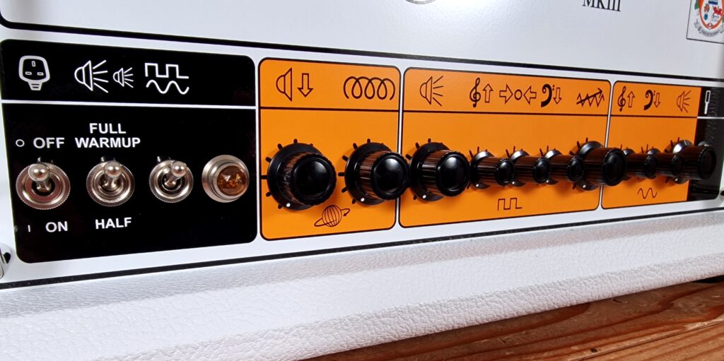 Orange Rockerverb RK100H WH MKIII, Ltd Edition White Tolex – Bild 5