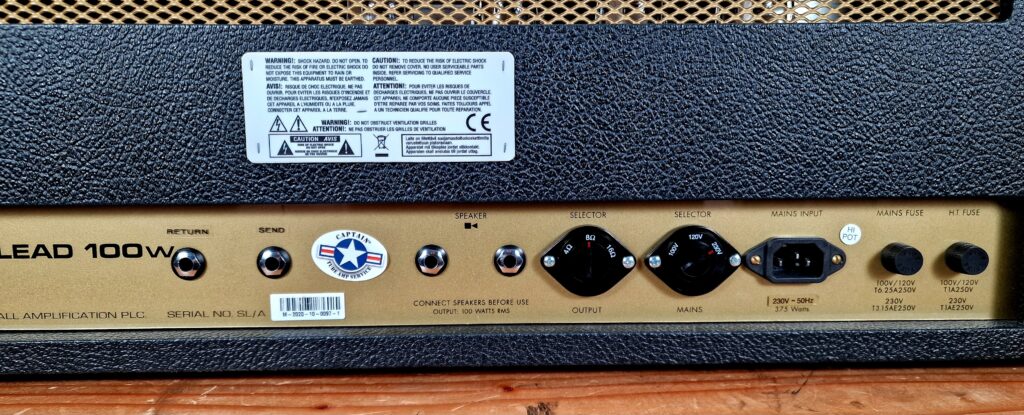 Marshall 1959 HW, 100 Watt Plexi, Mastervolume, FX Loop, Mods, Bj 2020 – Bild 11