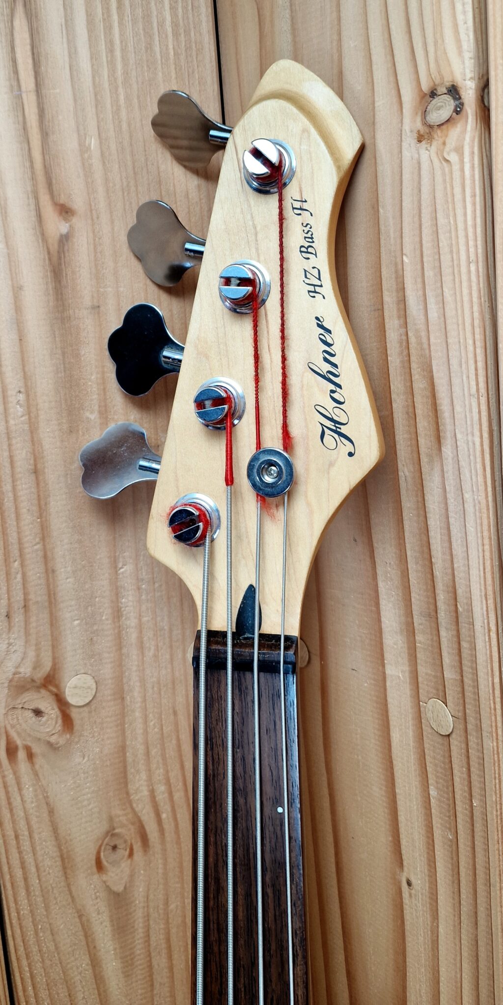 Hohner HZ-FL, Fretless Bass Ivory, 1990´s inkl. Koffer – Bild 2