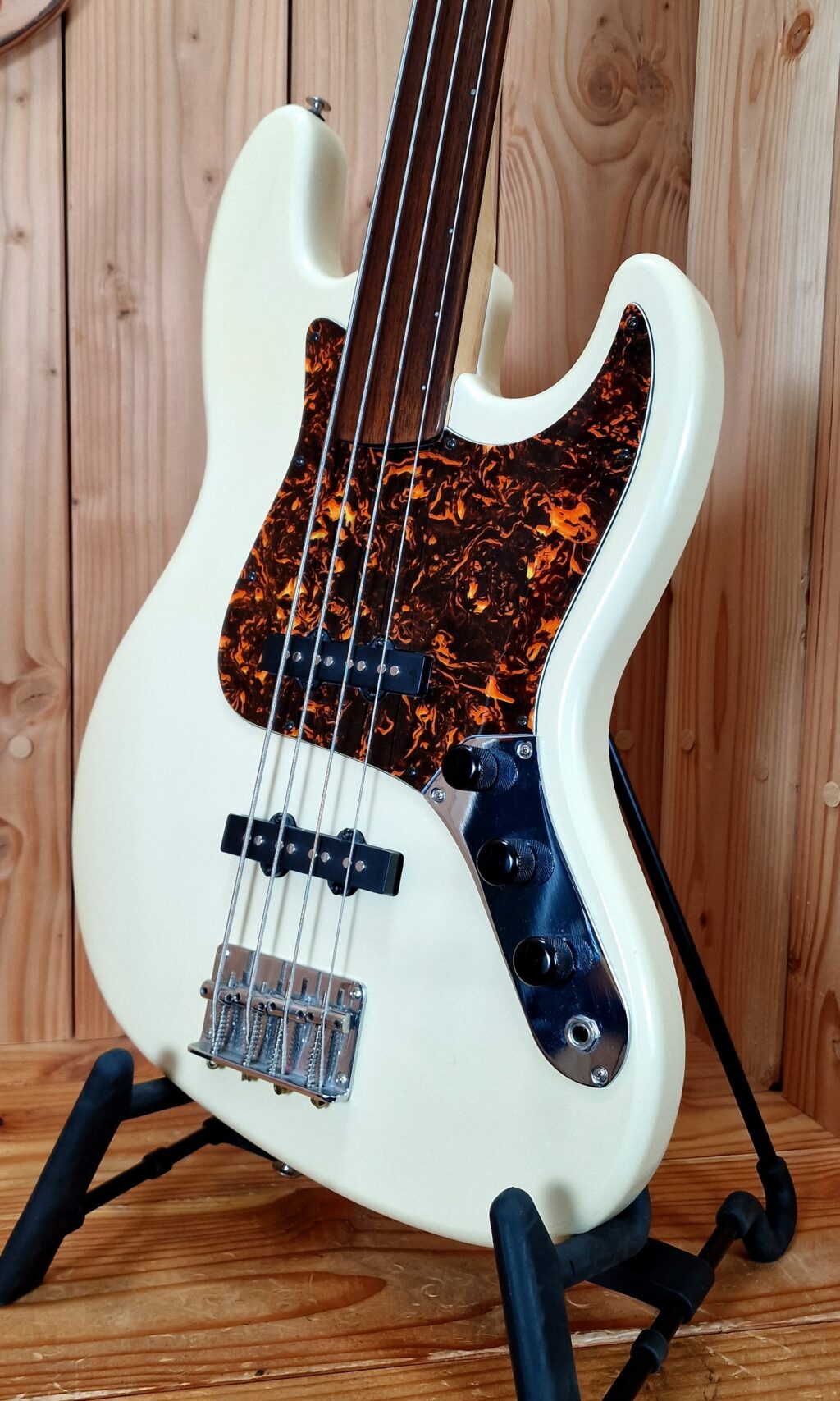 Hohner HZ-FL, Fretless Bass Ivory, 1990´s inkl. Koffer – Bild 5