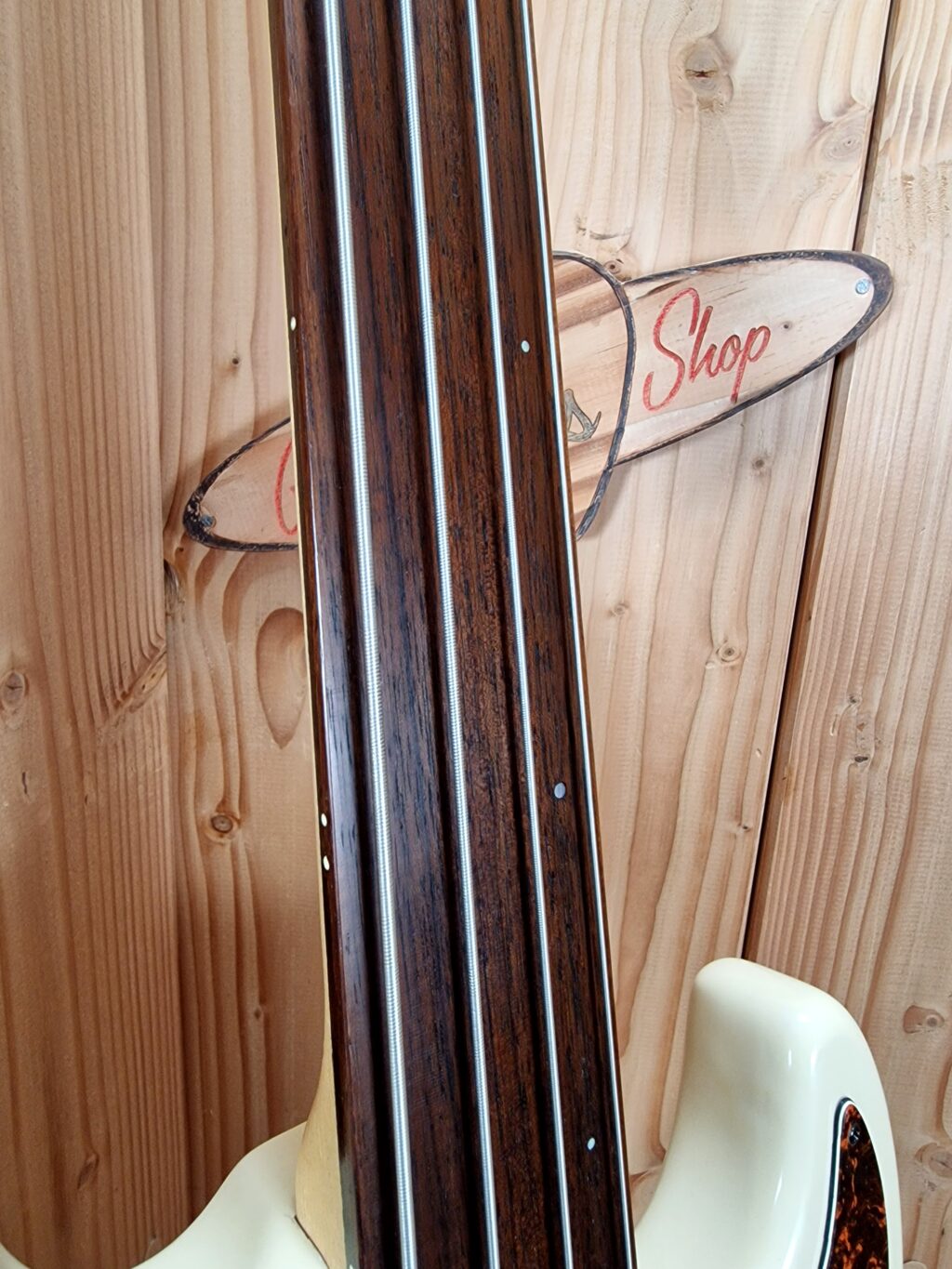 Hohner HZ-FL, Fretless Bass Ivory, 1990´s inkl. Koffer – Bild 8