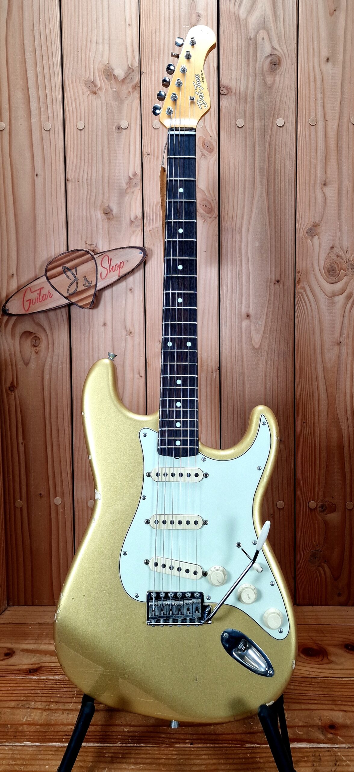 Del-Tone 60’s S-style Gold - Medium aged - Gloss – Bild 5