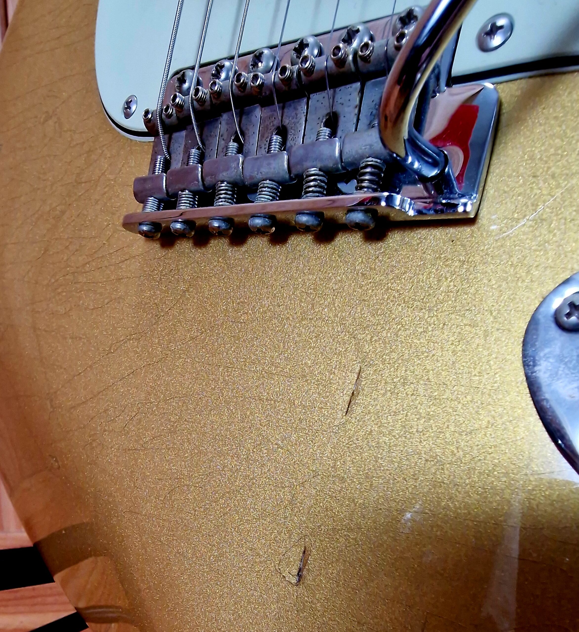 Del-Tone 60’s S-style Gold - Medium aged - Gloss – Bild 9