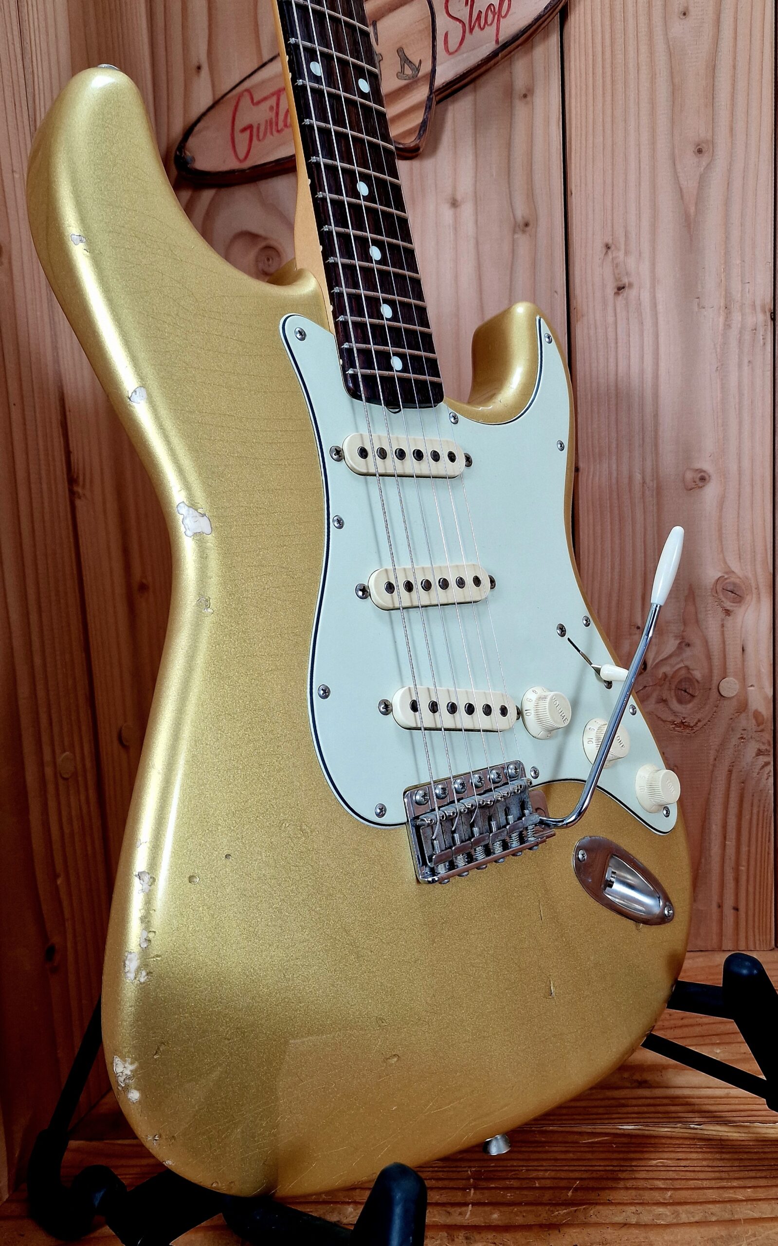 Del-Tone 60’s S-style Gold - Medium aged - Gloss – Bild 12