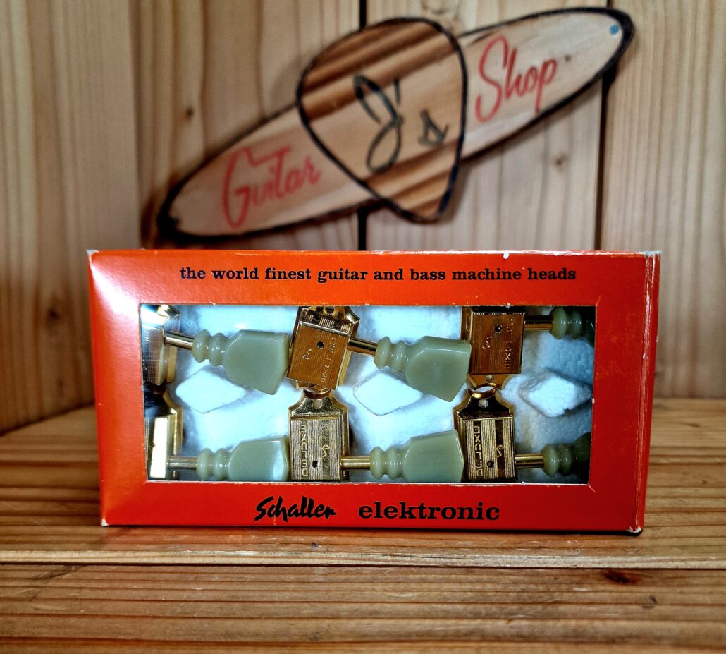 Schaller Deluxe Kluson-Style Double Line 3L/3R Gold Mechaniken, Neuwertig&Unbenutzt!