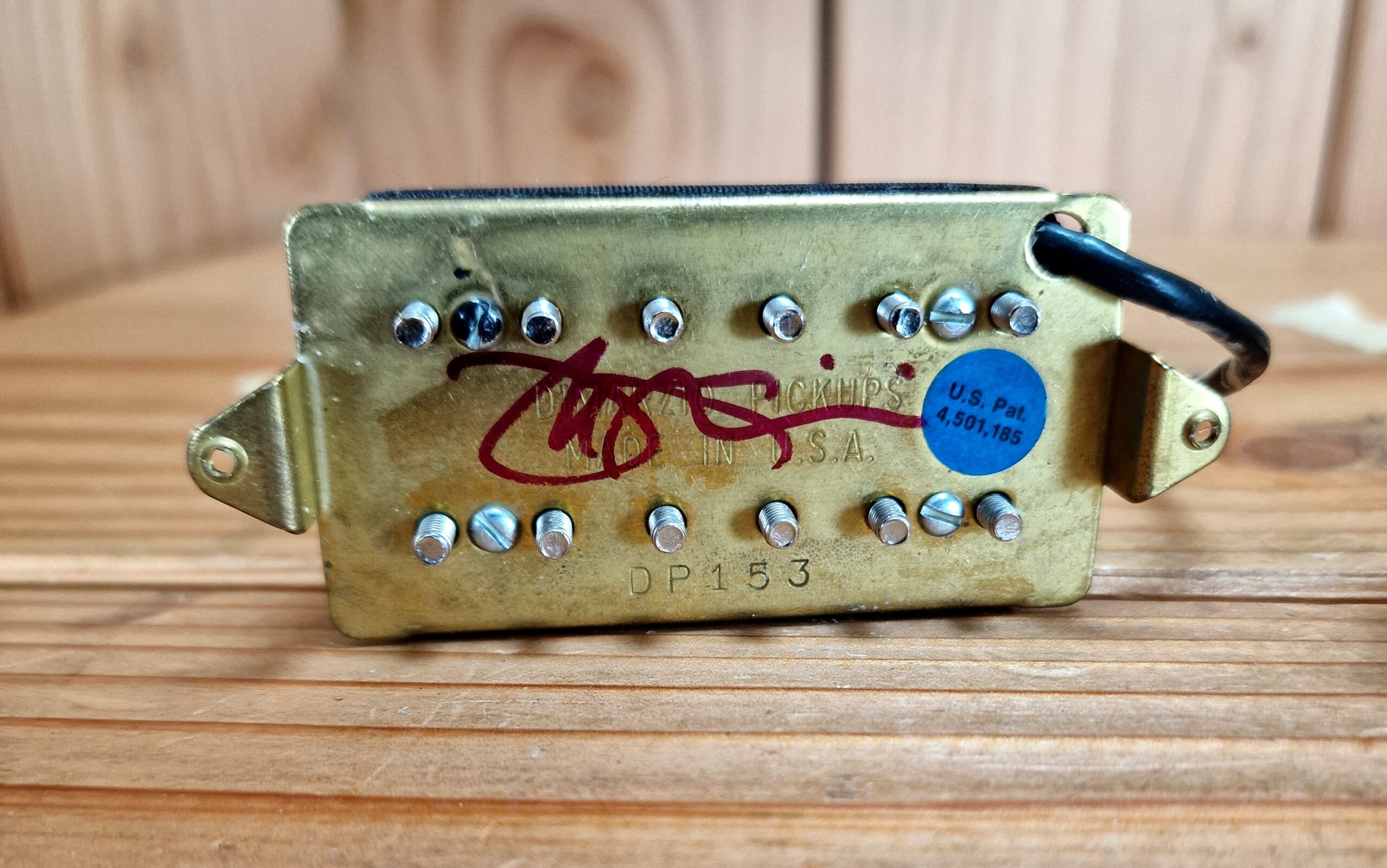 DiMarzio DP153 Pink "Fred" Humbucker Paar, von Joe Satriani Signiert – Bild 8