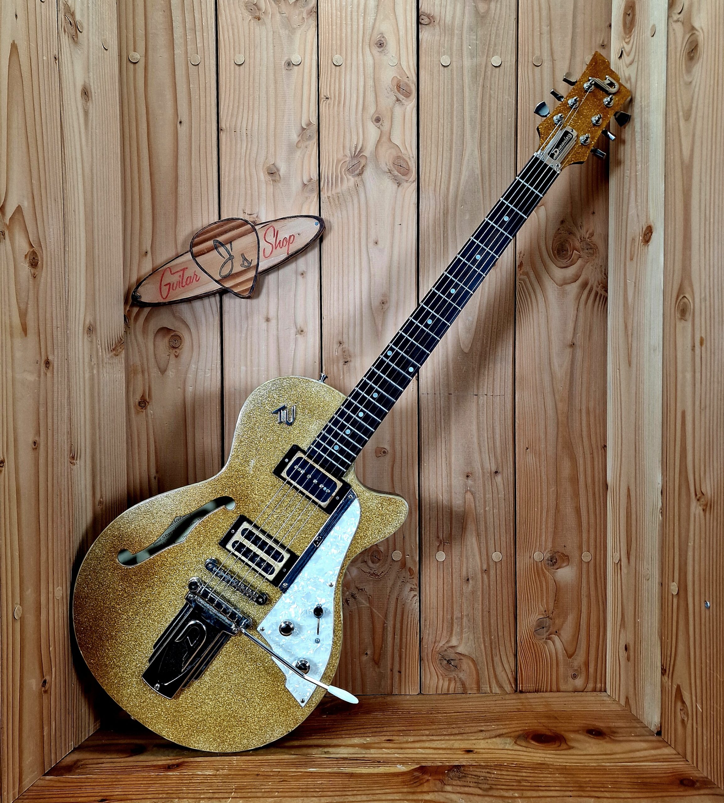 Duesenberg Starplayer TV Flattop Gold Sparkle, Bj. 1998