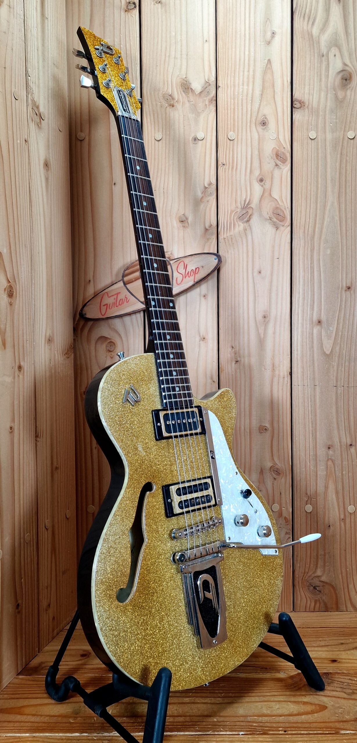Duesenberg Starplayer TV Flattop Gold Sparkle, Bj. 1998 – Bild 10