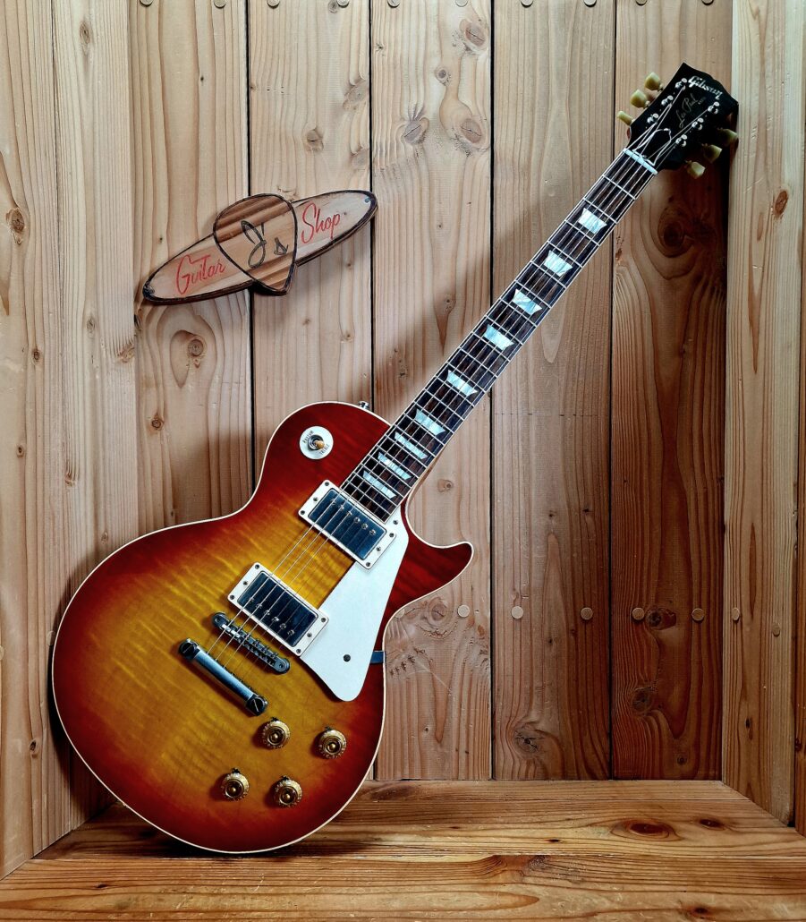 Gibson Les Paul 1959 Reissue VOS Washed Cherry Sunburst, Bj. 2012