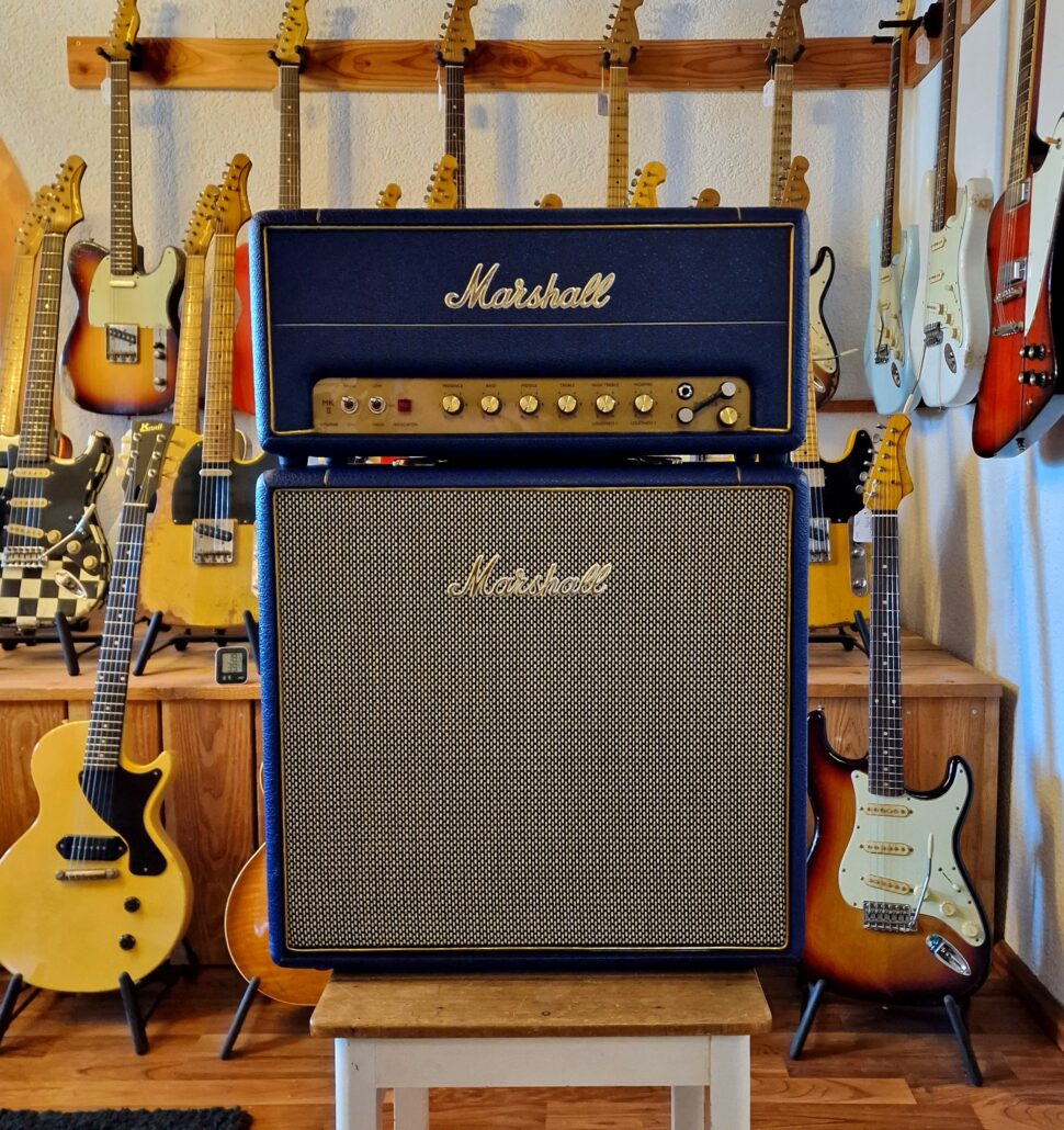 Marshall Studio Vintage SV20 HD7 & SV 112 in Navy Levant, NAMM 2020 Special Limited Edition