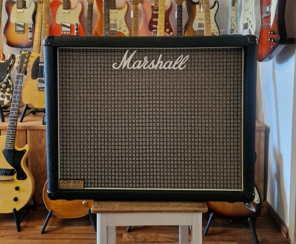 Marshall 1936 Cabinet, 2x12 Box JCM 800 Lead, Alnico Speaker, Checkerboard