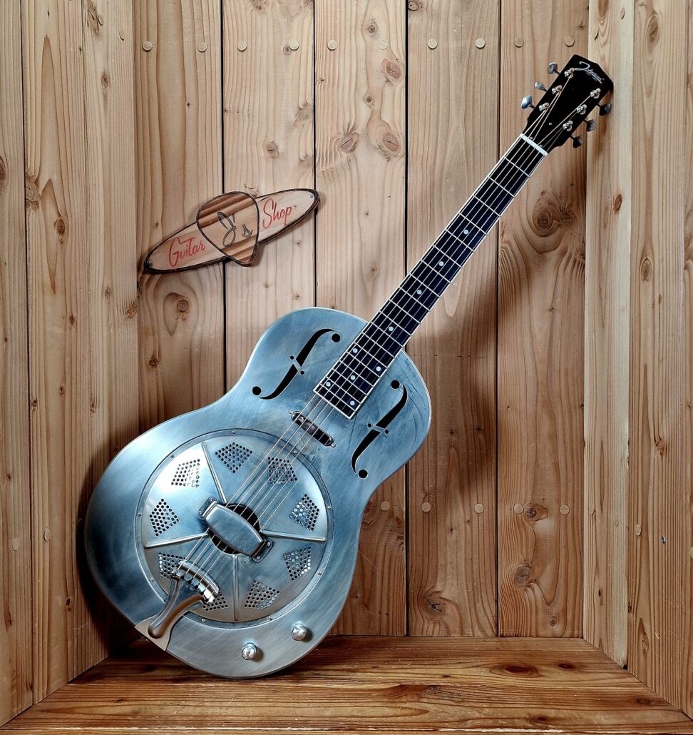 Johnson JR-996E-RN, Single Cone Resonatorgitarre aged