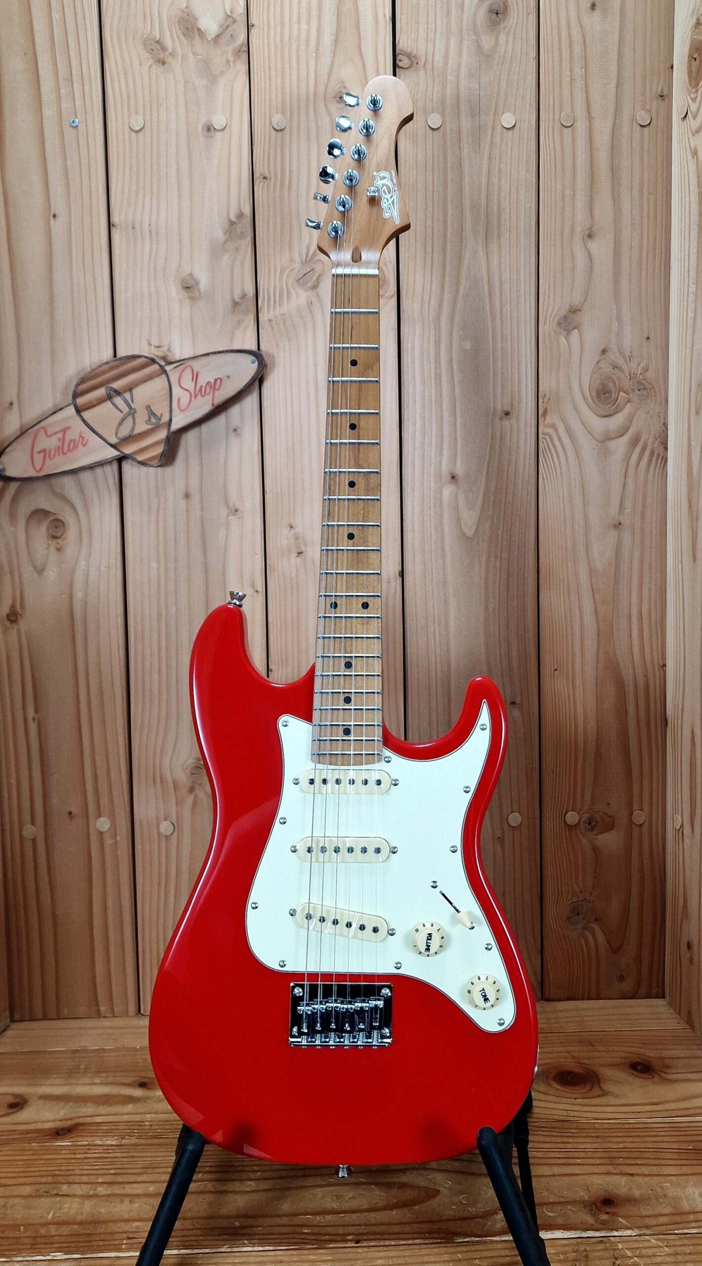 Jet Guitars JS-300 Mini Red, E-Gitarre 3/4 Grösse – Bild 4