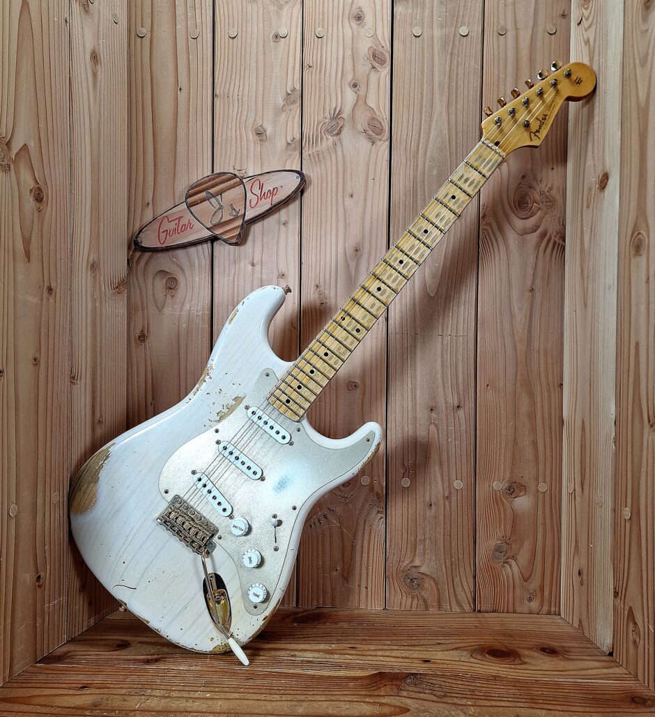 Fender Custom Shop 54´ Stratocaster Relic, Limited Edition Dirty White Blonde, Bj. 2014