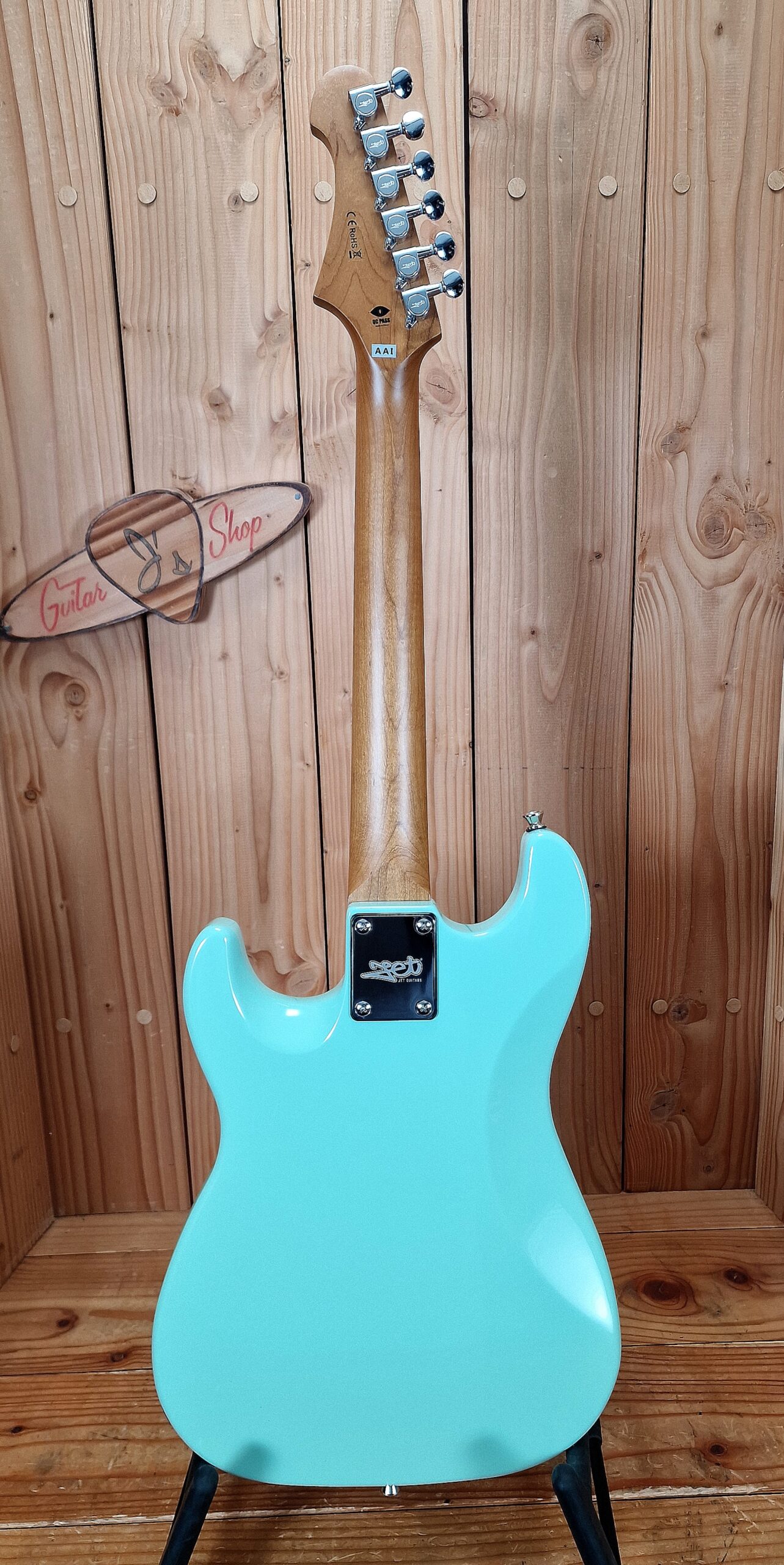 Jet Guitars JS-300 Mini Seafoam Green, E-Gitarre 3/4 Grösse – Bild 8