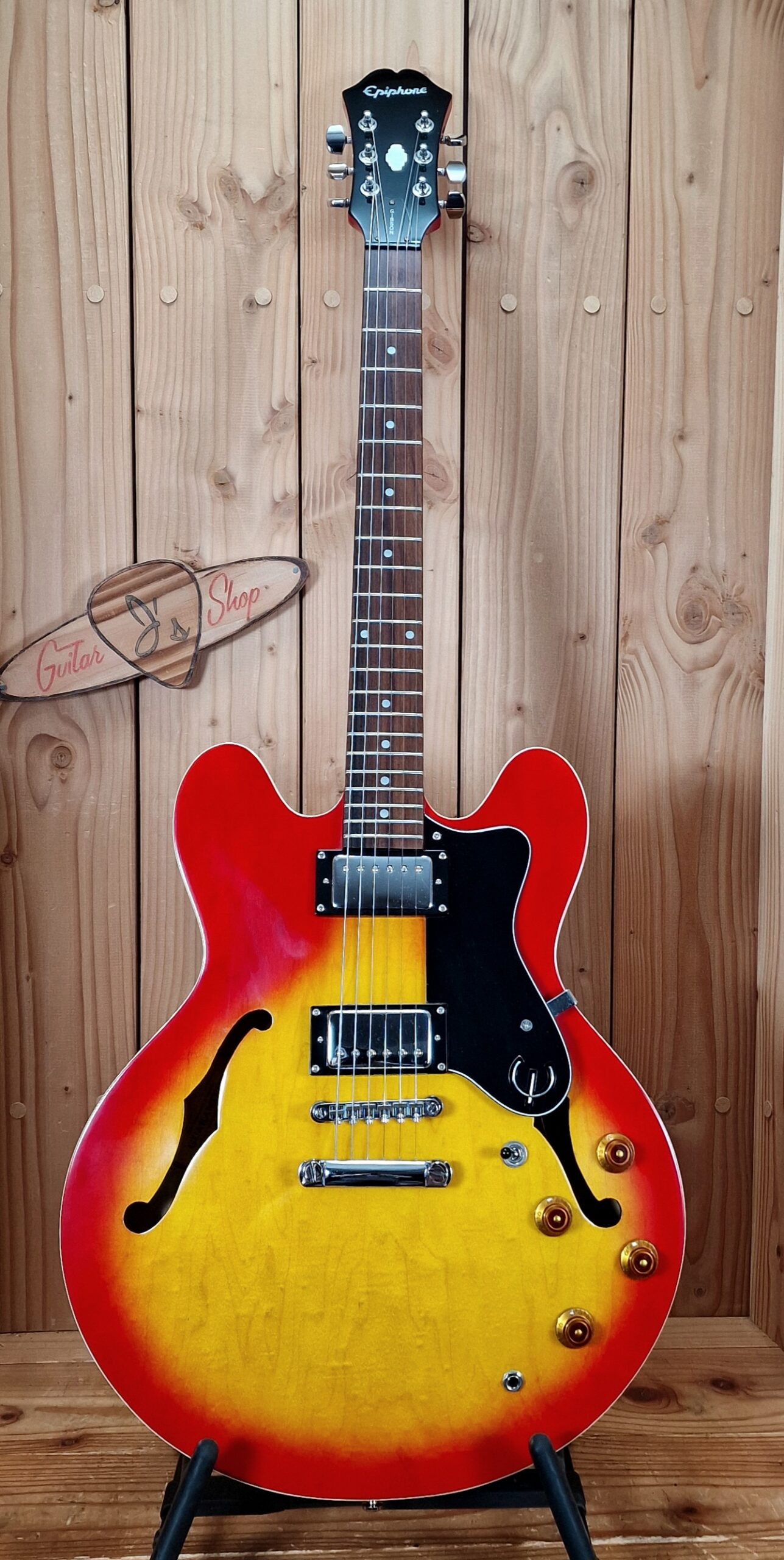 Epiphone Dot HS, Heritage Cherry Sunburst, Bj.2000 – Bild 4