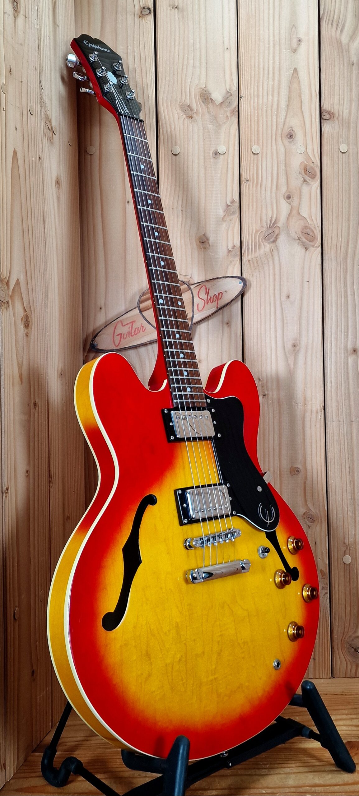 Epiphone Dot HS, Heritage Cherry Sunburst, Bj.2000 – Bild 6