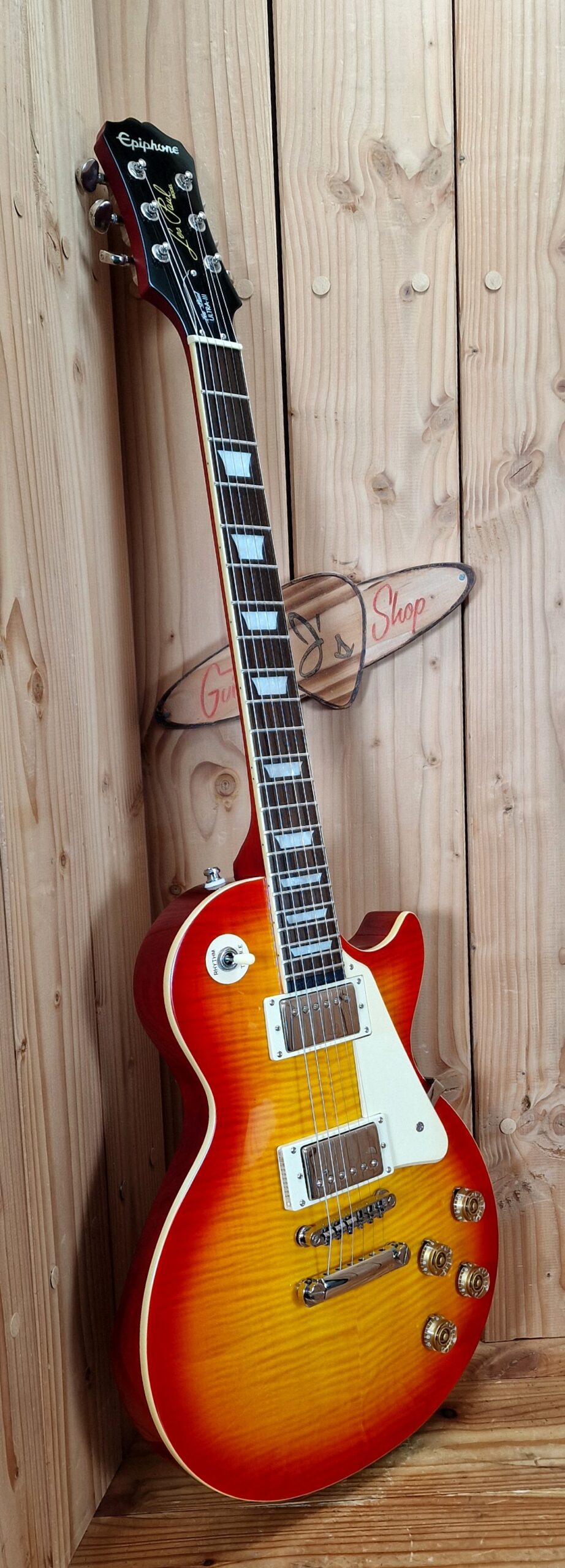 Epiphone Les Paul Ultra-III Faded Cherry Sunburst, Bj.2012 – Bild 3