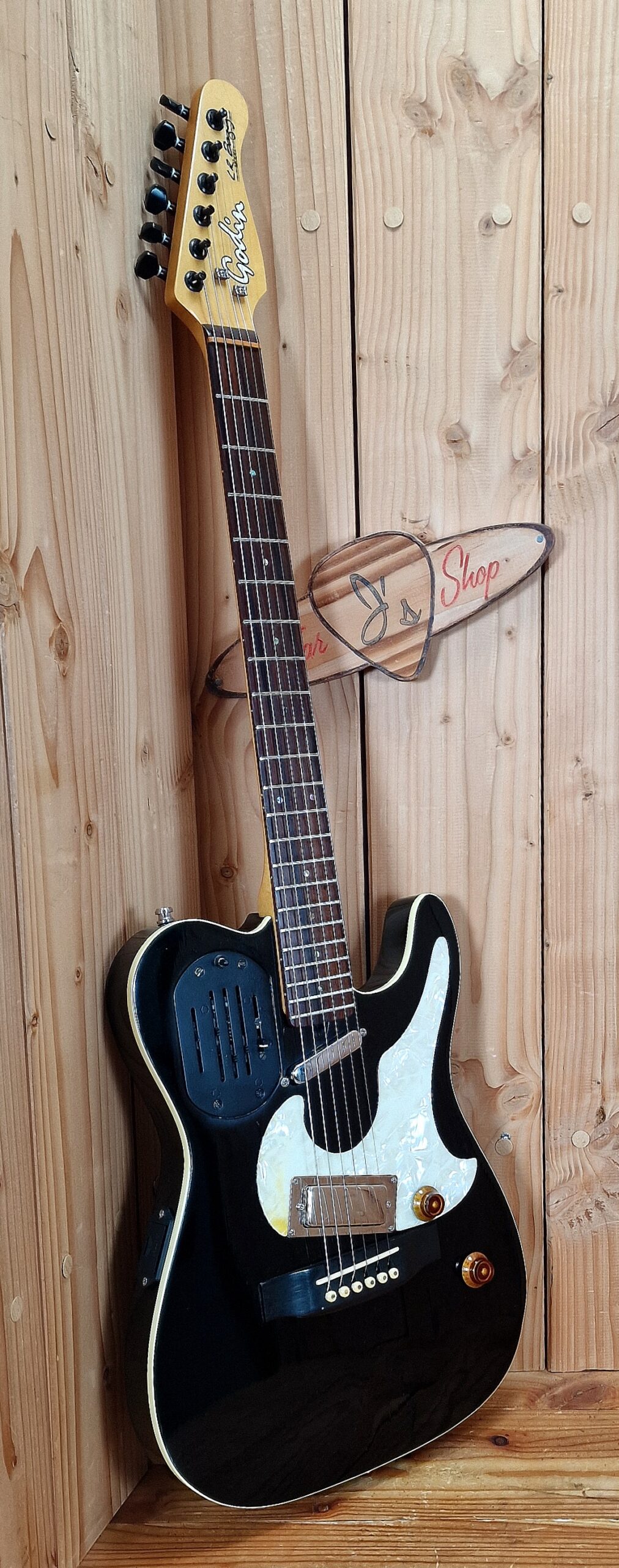 Godin Acousticaster LR Baggs, Modifiziert, Bj. ca 1990 – Bild 3
