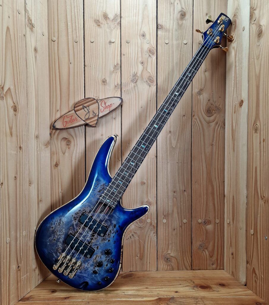 Ibanez SR2600-CBB Premium Bass, 4 Saiter, Cerulean Blue Burst