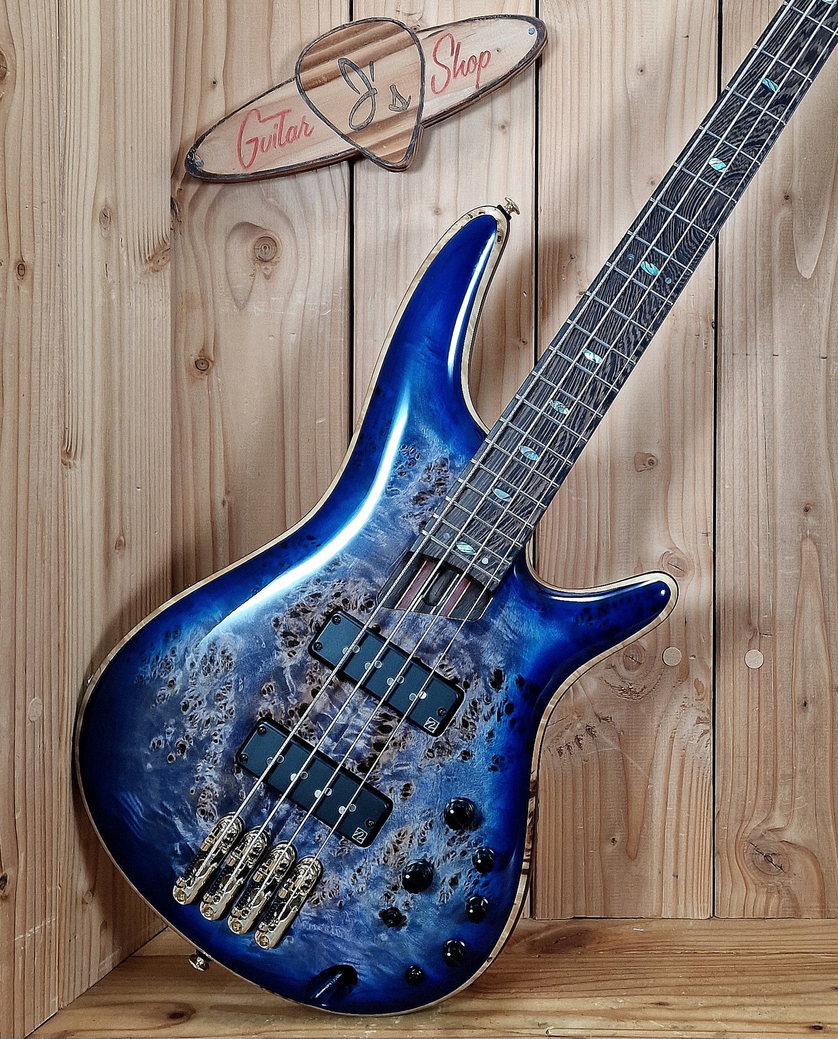 Ibanez SR2600-CBB Premium Bass, 4 Saiter, Cerulean Blue Burst – Bild 2